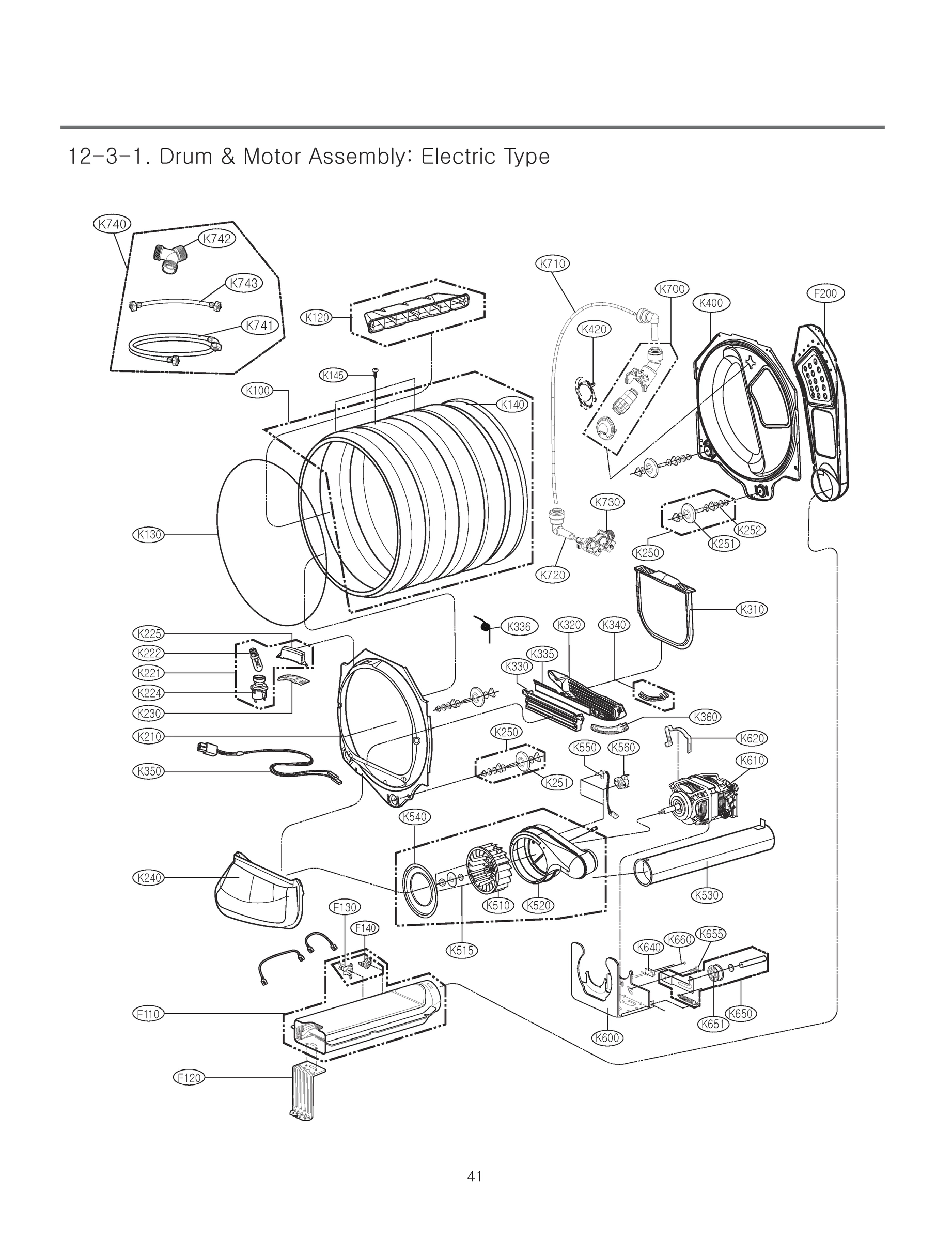 DRUM & MOTOR ASSEMBLY