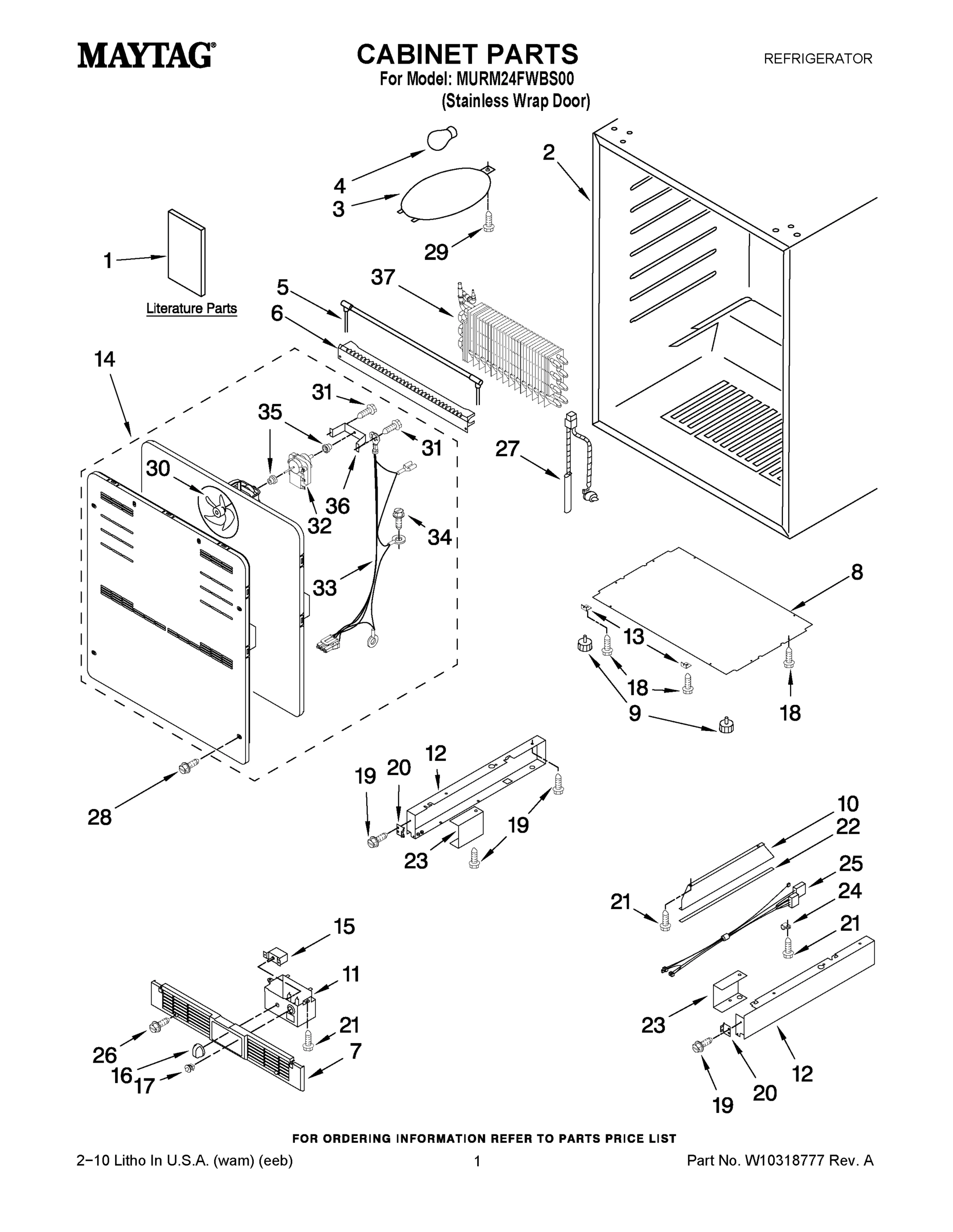 01 - CABINET PARTS
