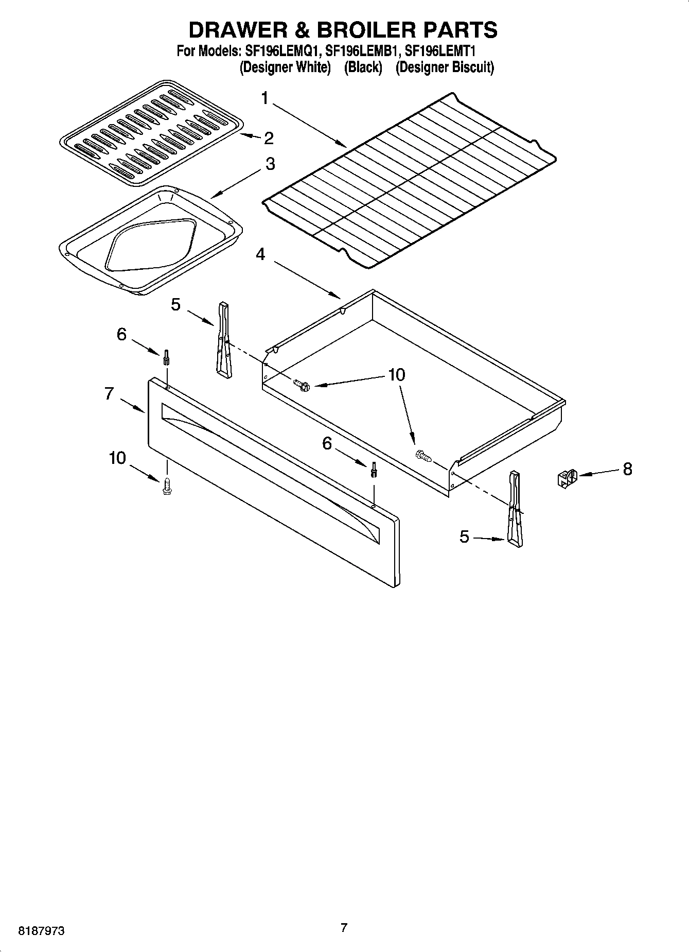 05 - DRAWER & BROILER PARTS