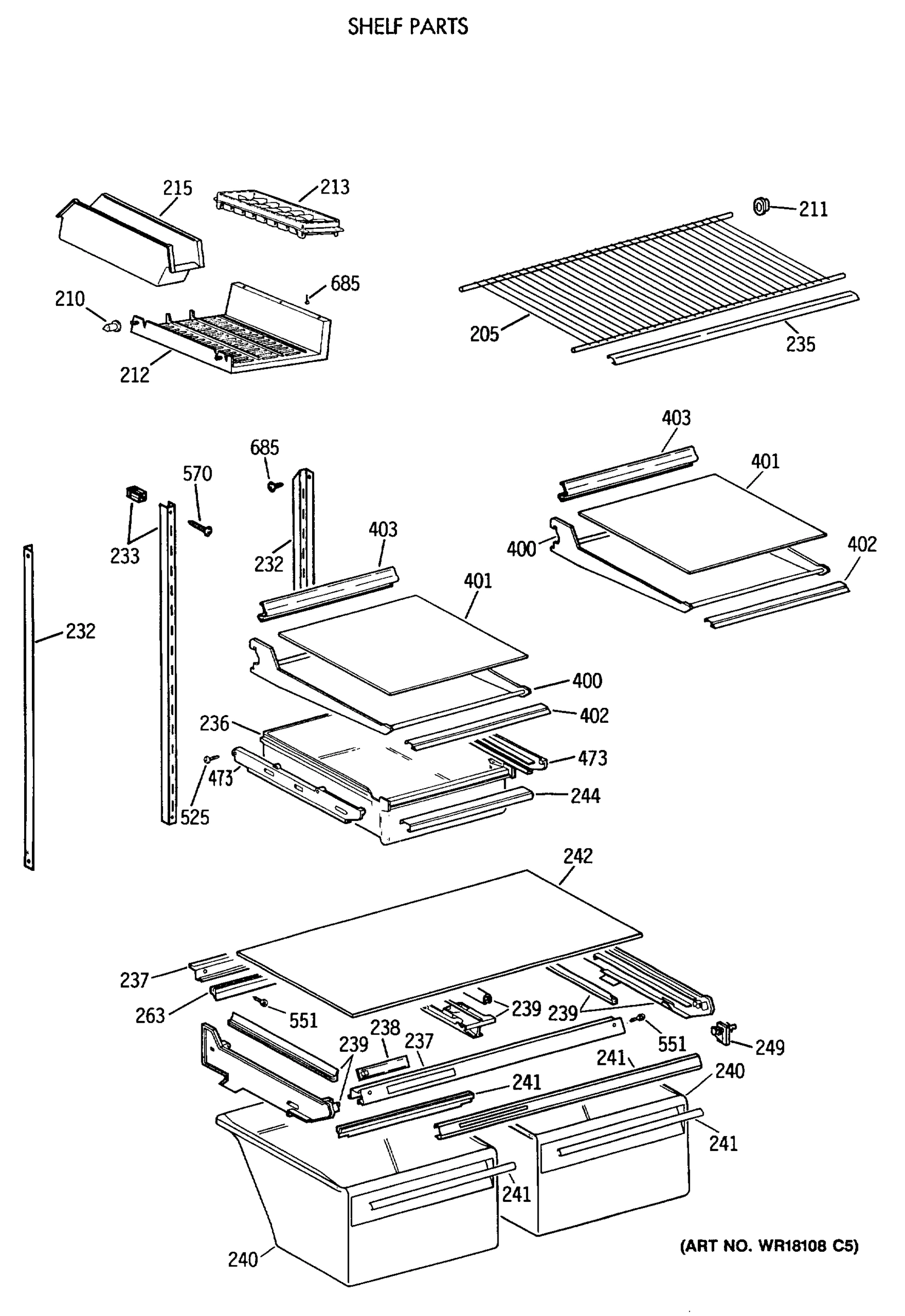 SHELF PARTS