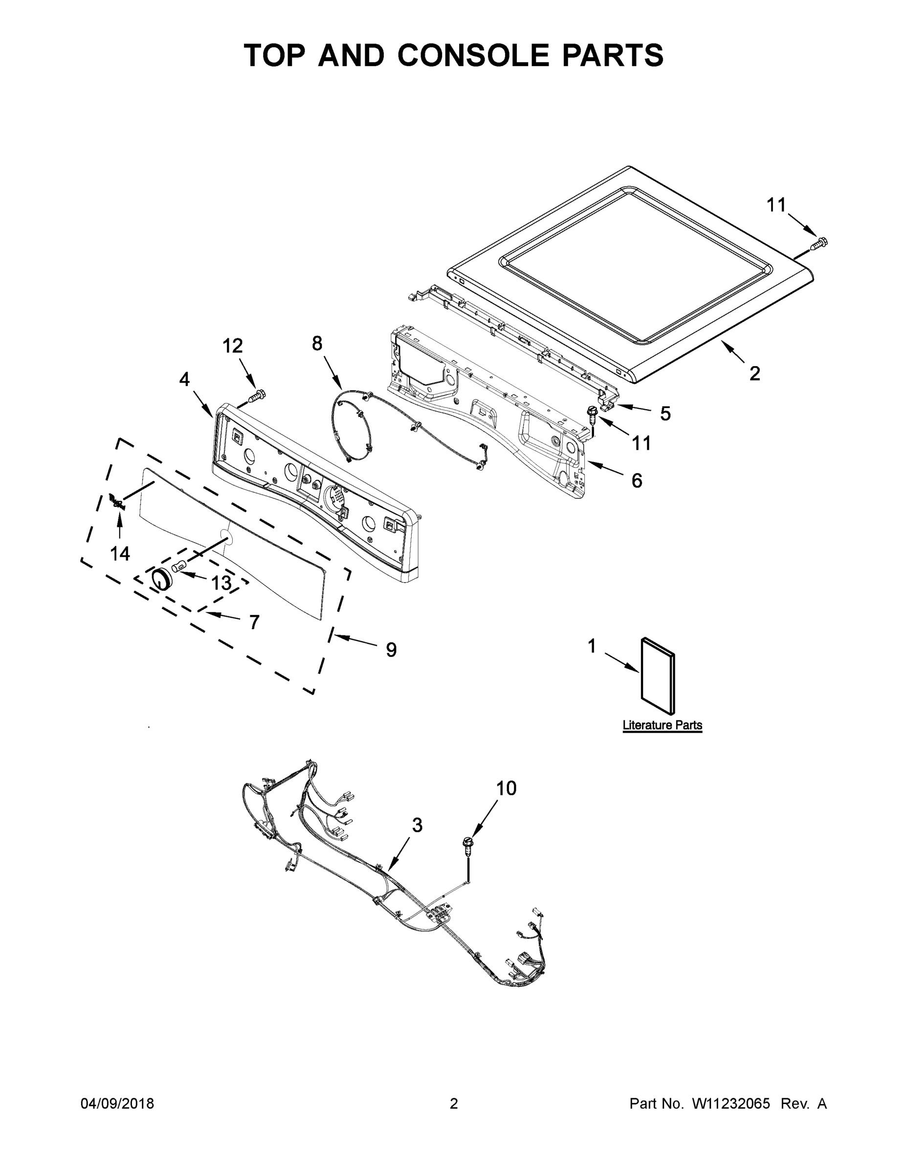 02 - TOP AND CONSOLE PARTS
