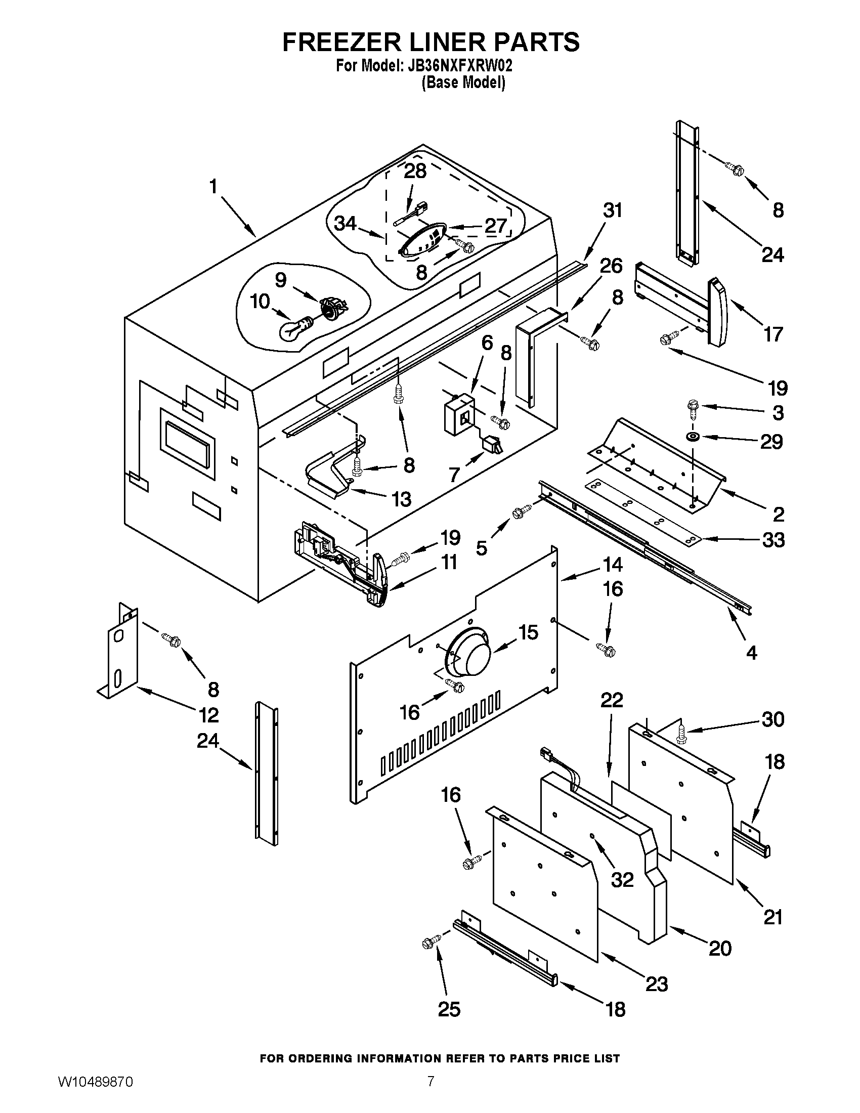 05 - FREEZER LINER PARTS