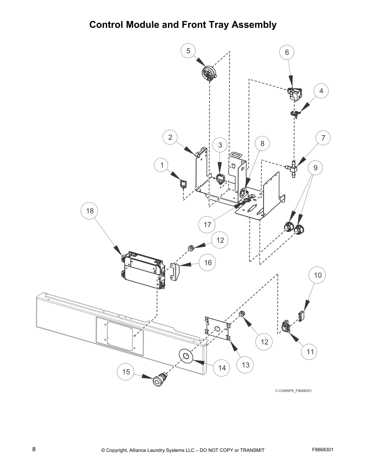 Control Module and Front Tray Assembly