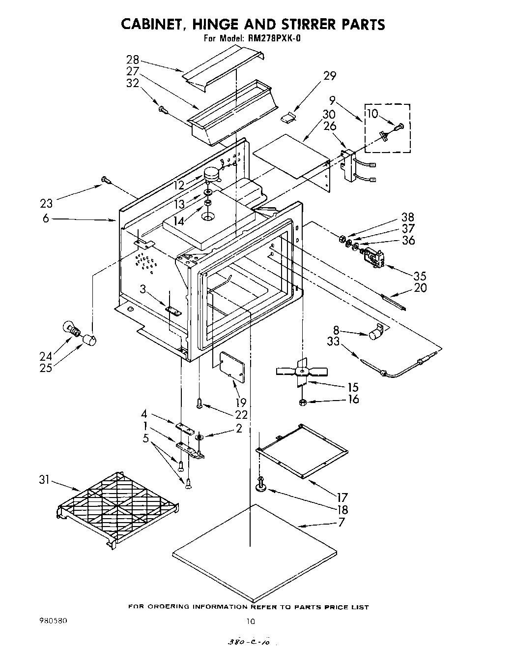 06 - CABINET, HINGE, AND STIRRER