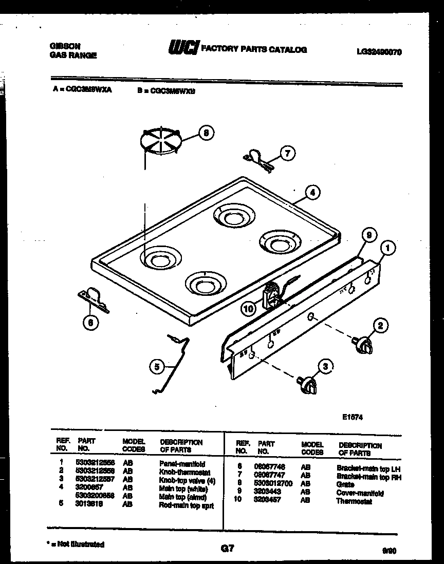 03 - COOKTOP PARTS