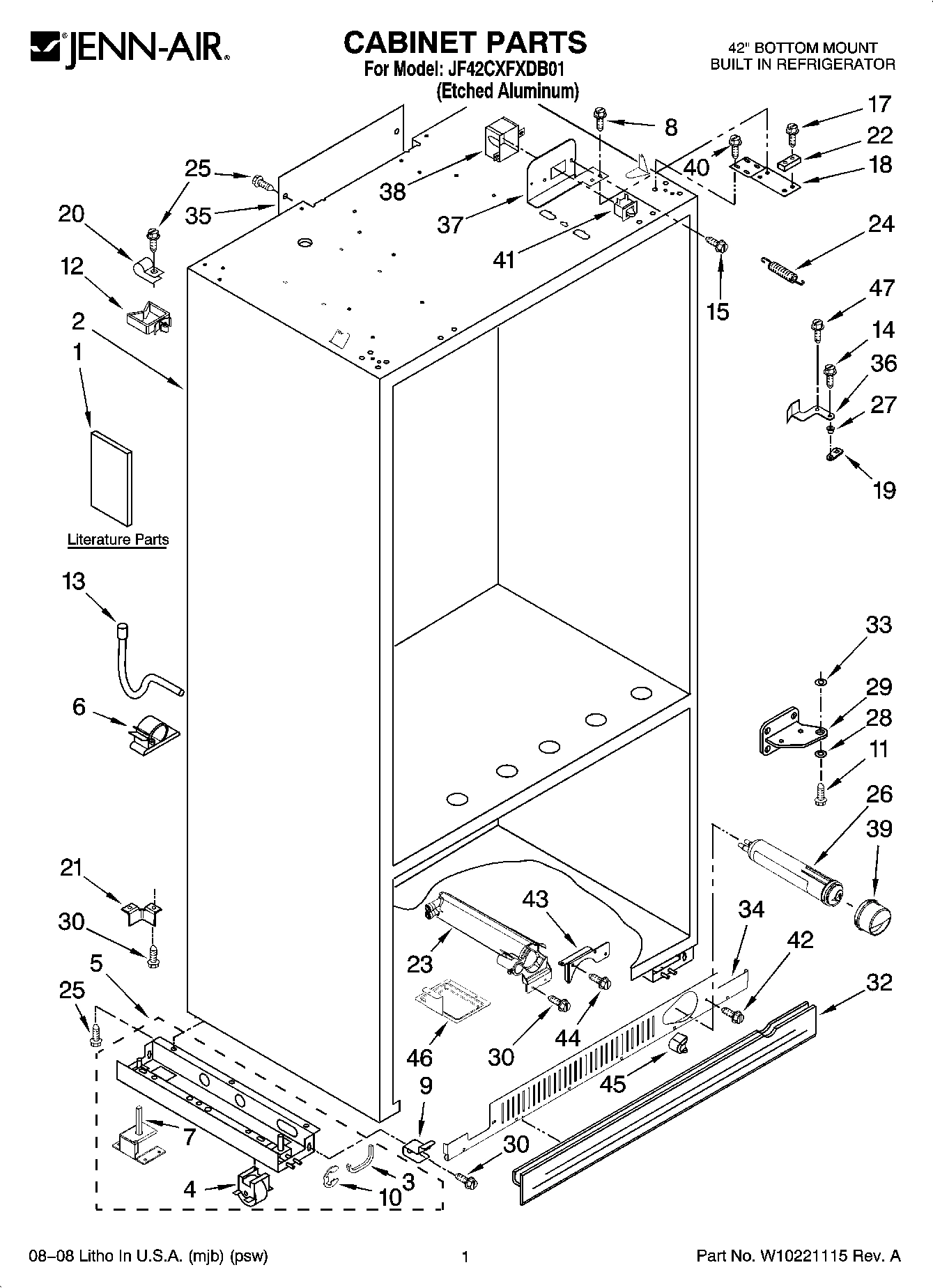 01 - CABINET PARTS