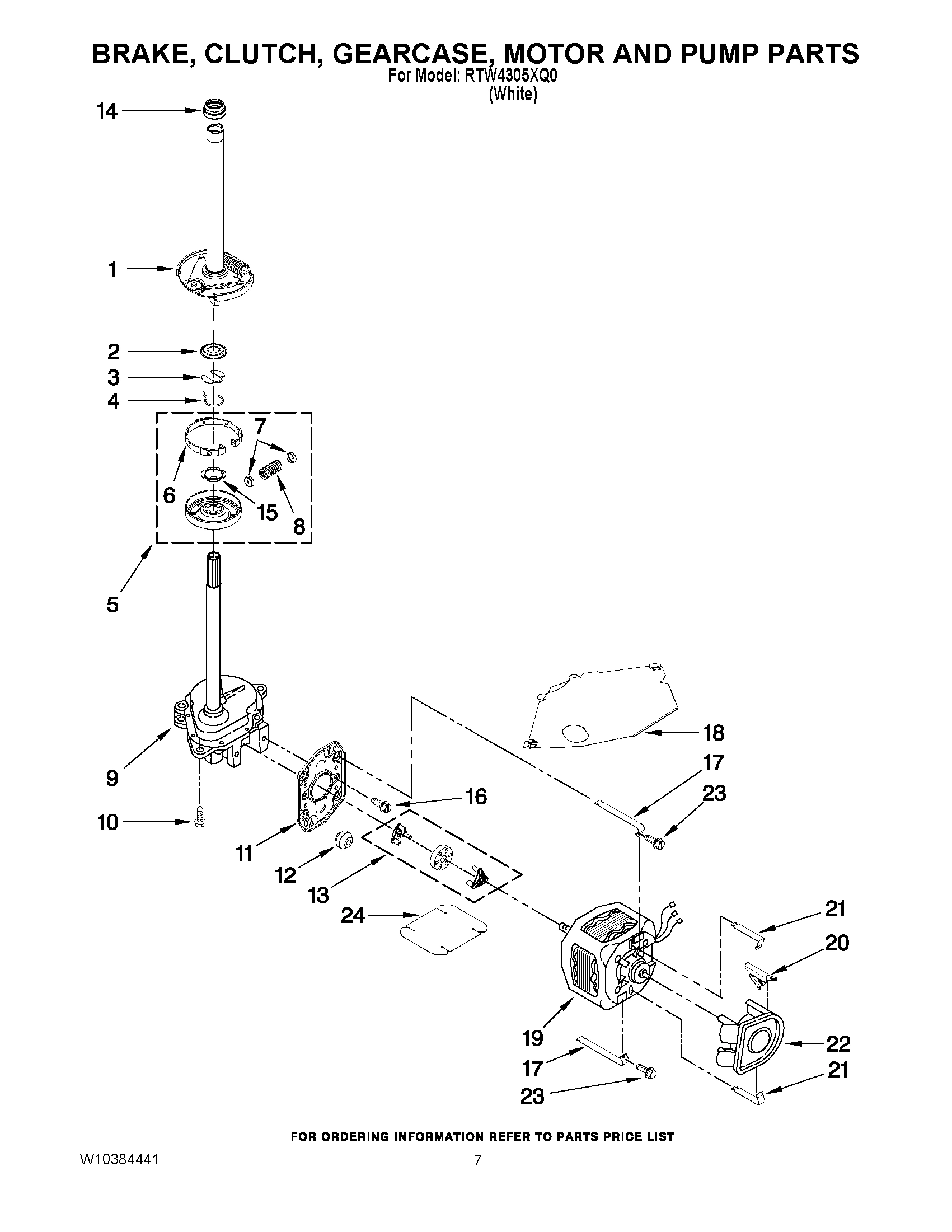 04 - BRAKE, CLUTCH, GEARCASE, MOTOR AND PUMP PARTS