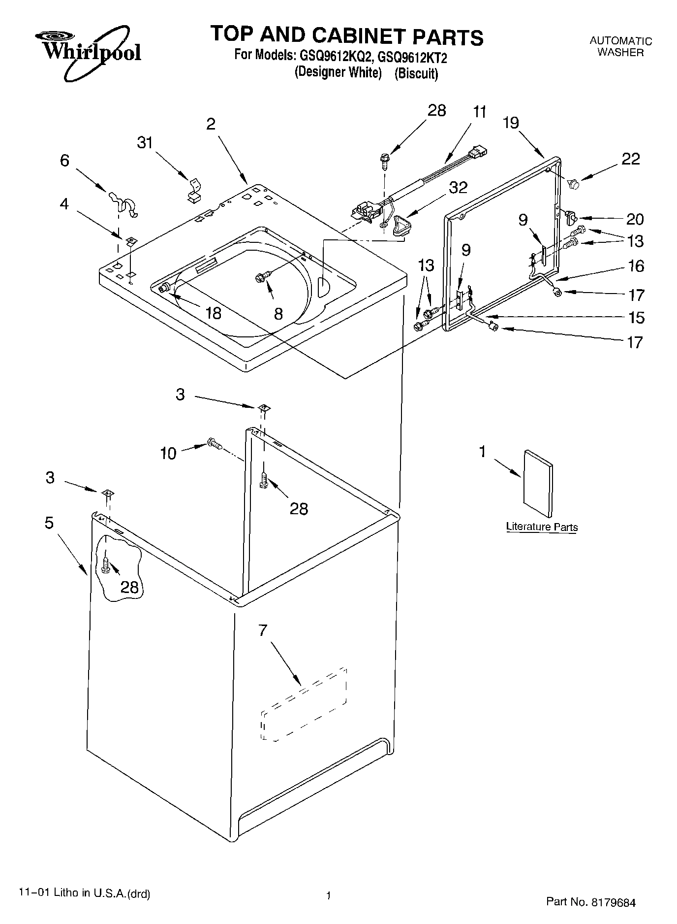 01 - TOP AND CABINET, LITERATURE
