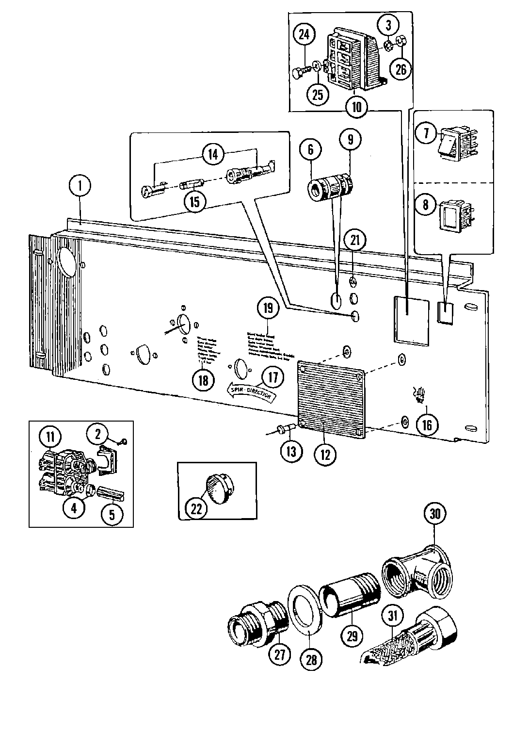 02 - WATER VALVE & REAR PANEL