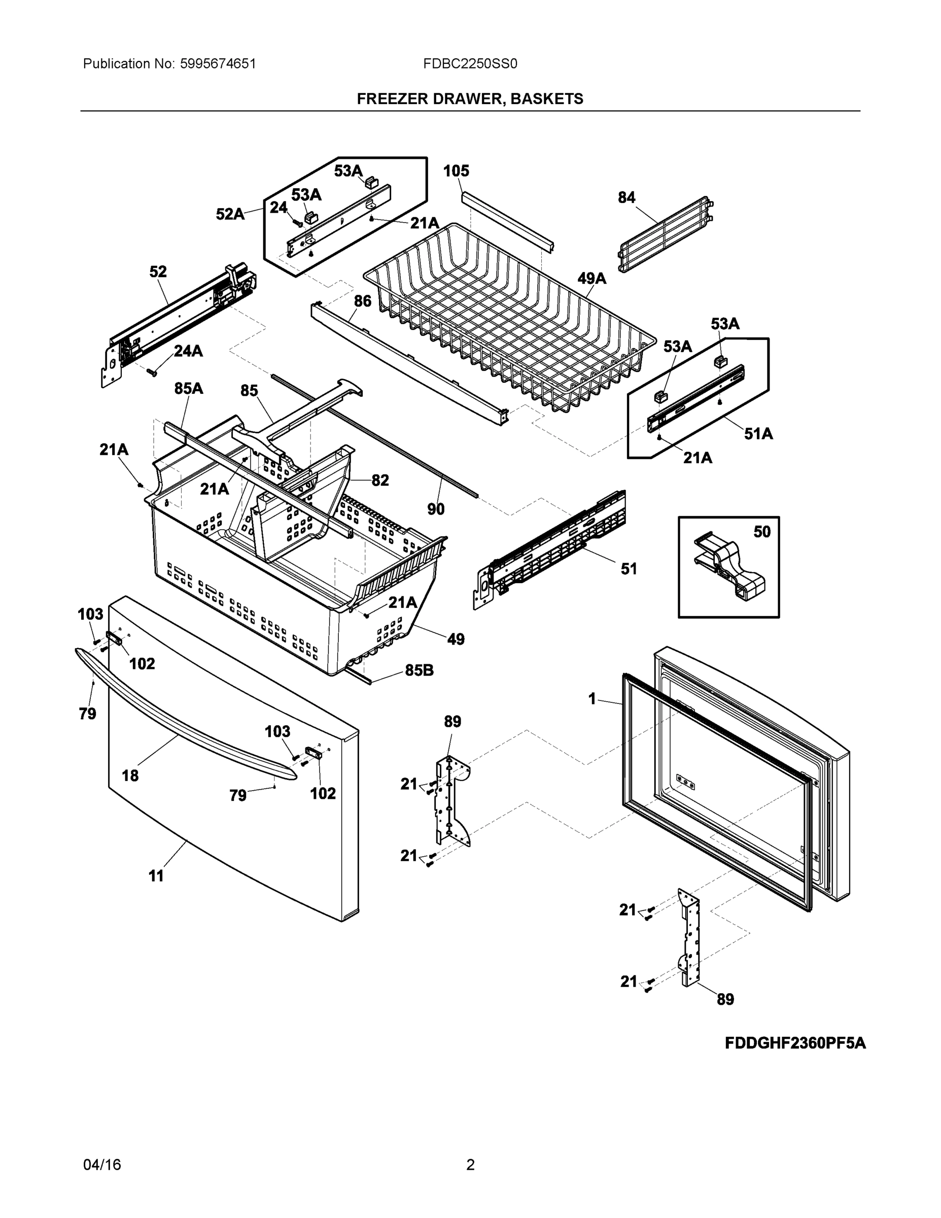 02 - FREEZER DRAWER, BASKETS