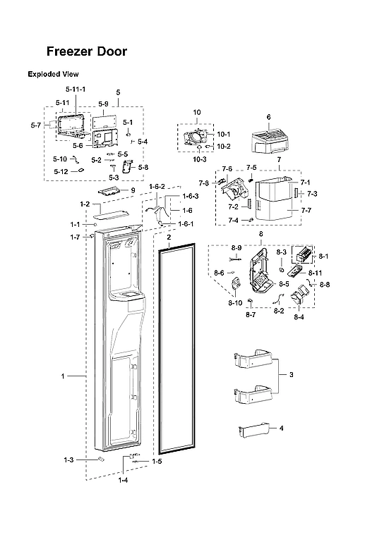 Freezer Door Parts