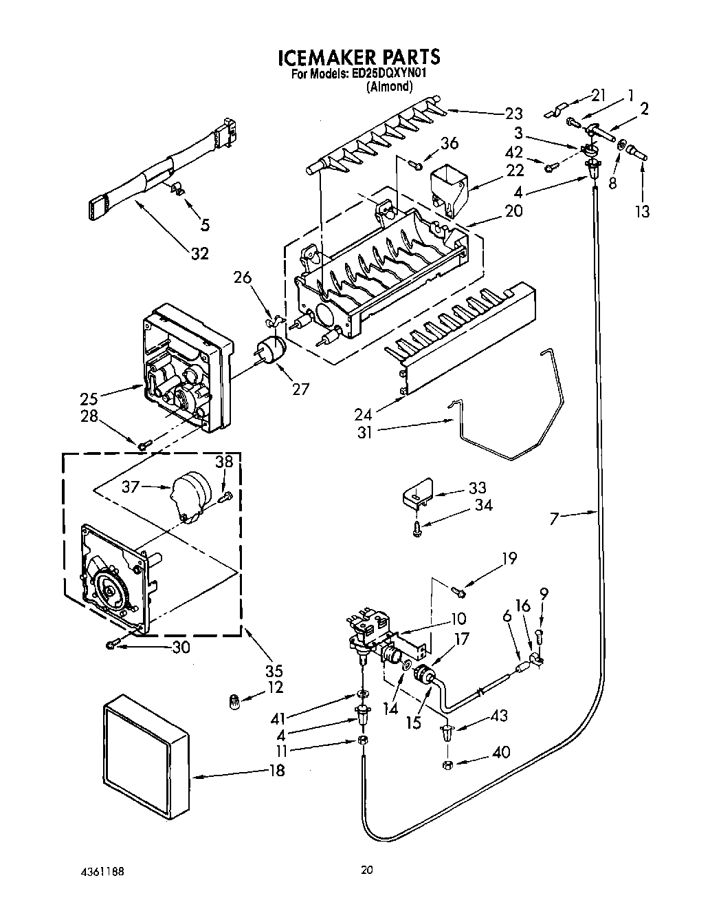 13 - ICEMAKER, LIT/OPTIONAL