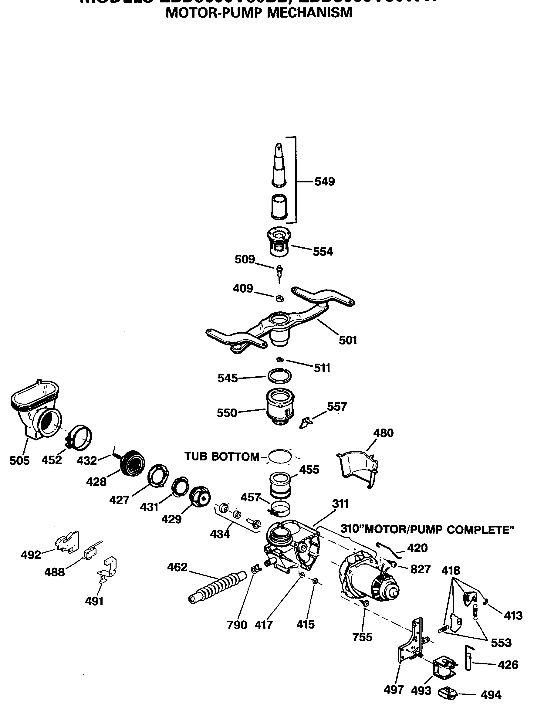 MOTOR-PUMP MECHANISM