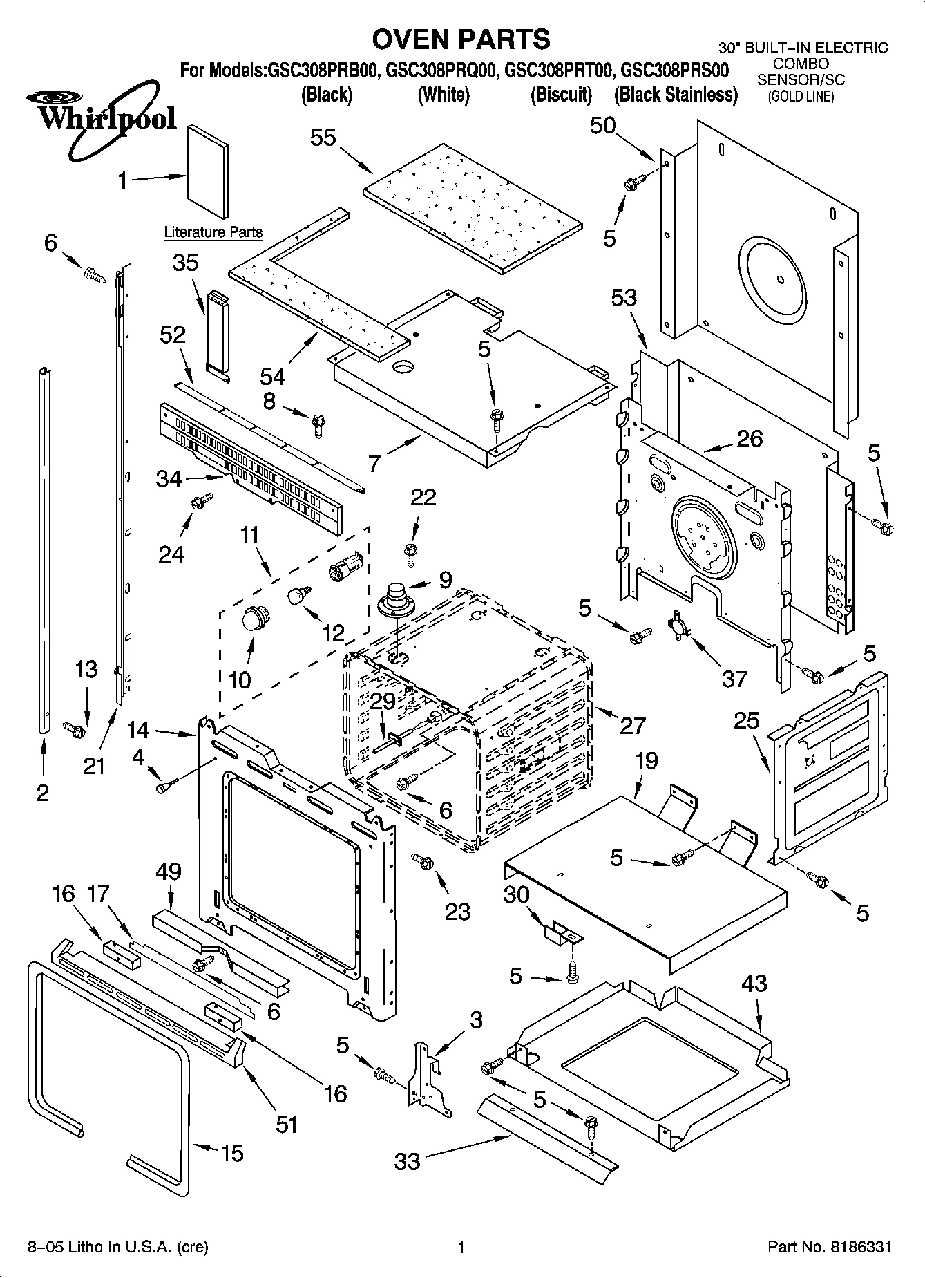 01 - OVEN PARTS