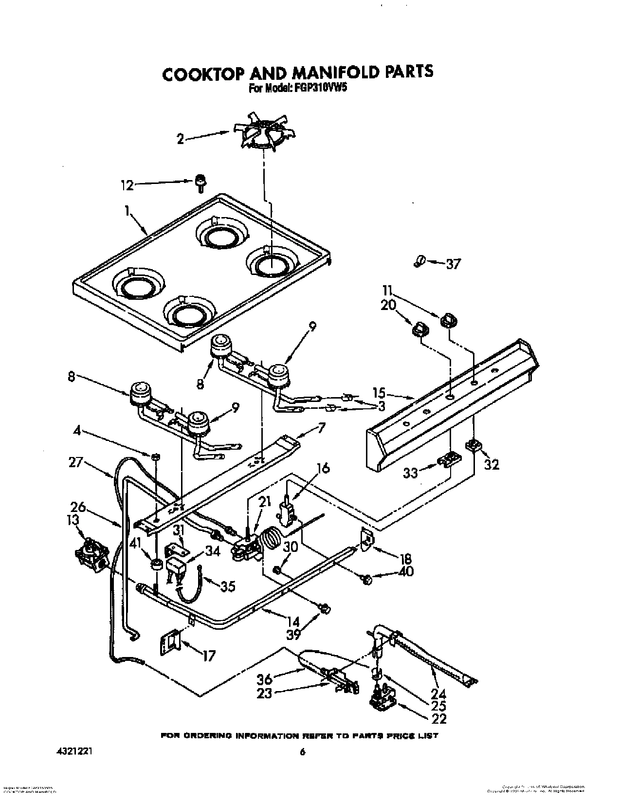 05 - COOKTOP AND MANIFOLD, LIT/OPTIONAL