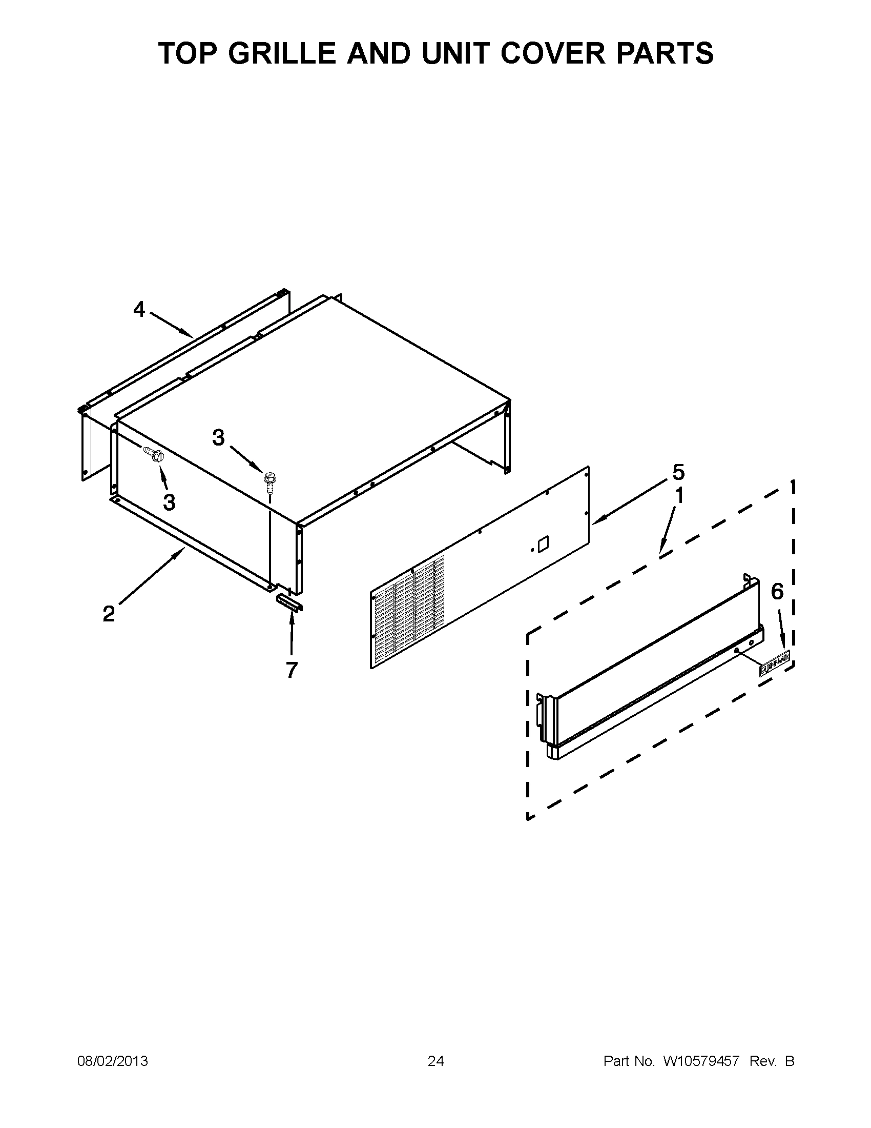 12 - TOP GRILLE AND UNIT COVER PARTS
