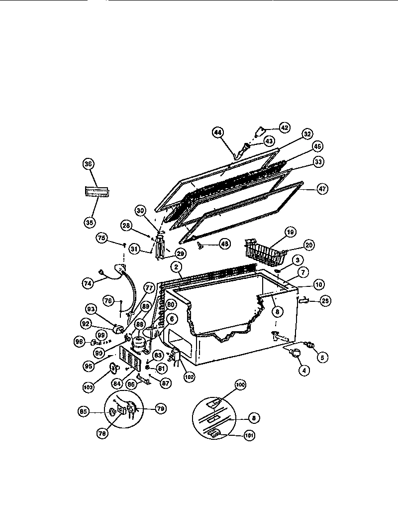 02 - CHEST FREEZER PARTS
