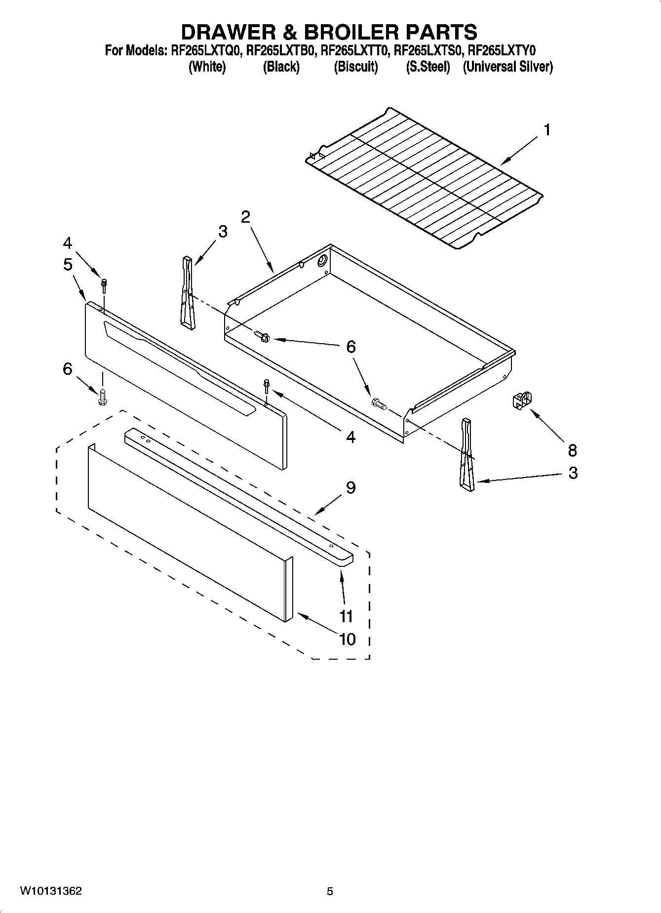 04 - DRAWER & BROILER PARTS