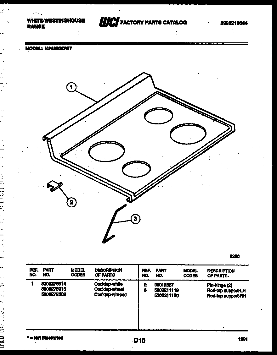03 - COOKTOP PARTS