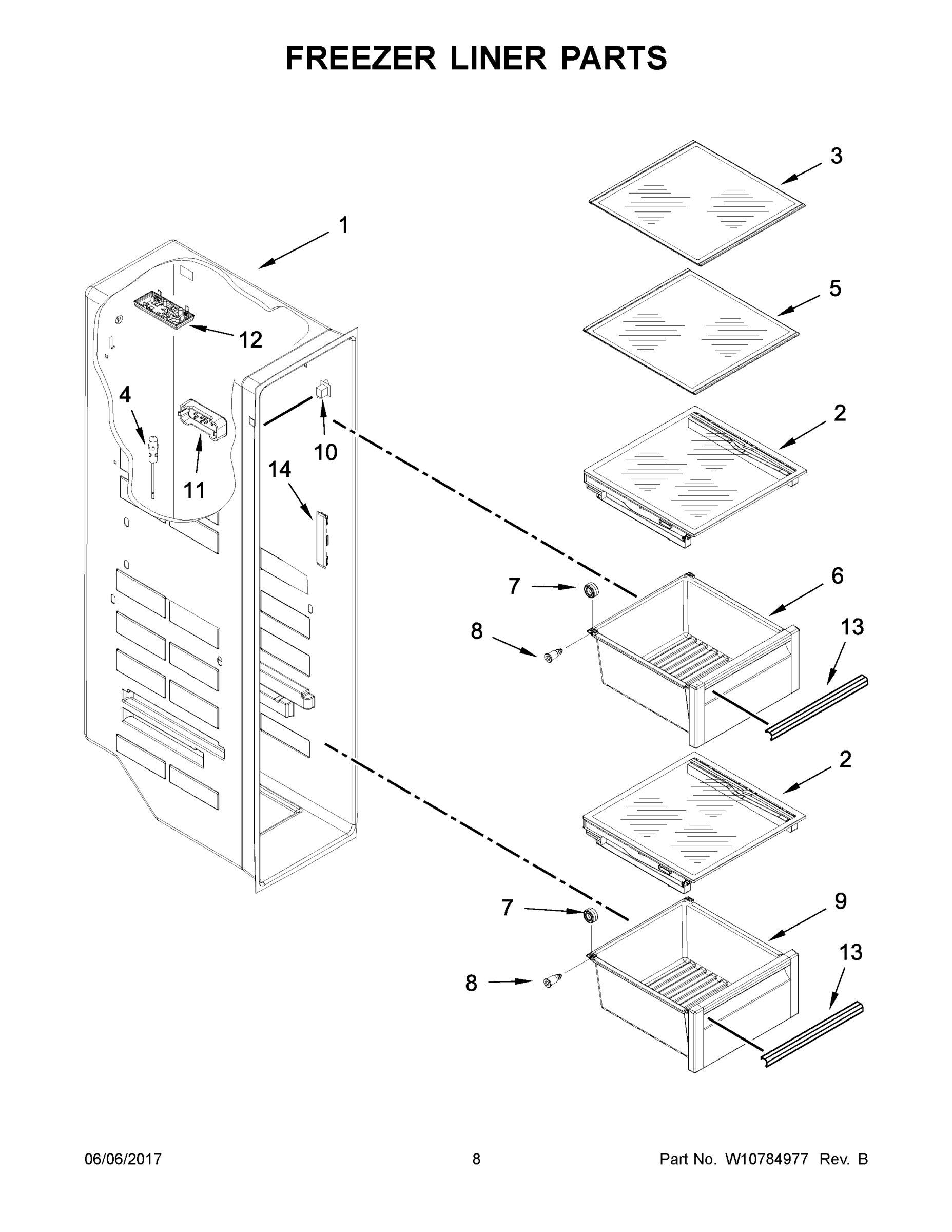05 - FREEZER LINER PARTS