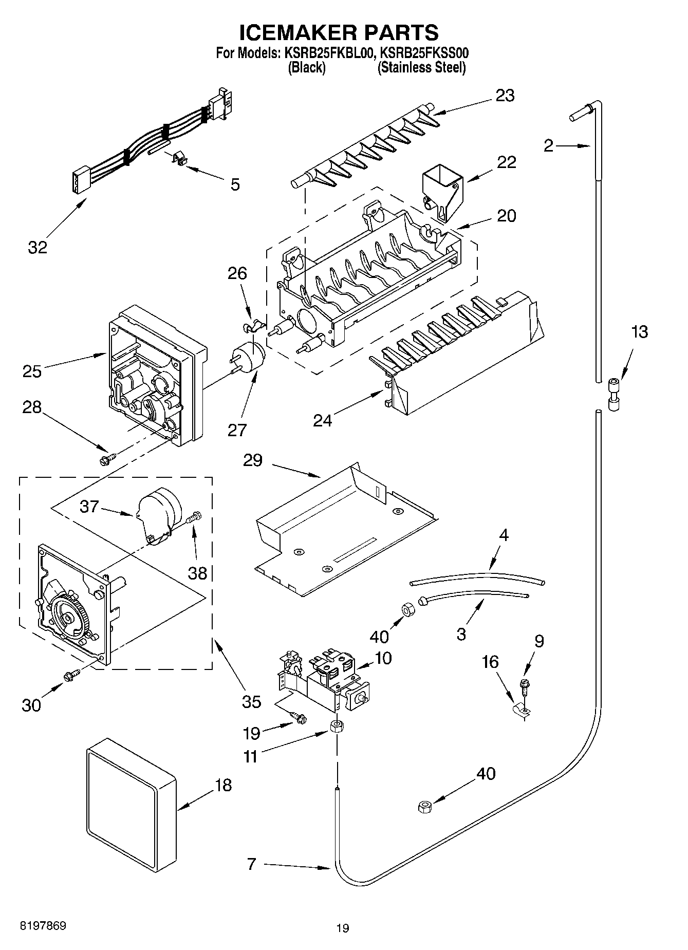 12 - ICE MAKER, OPTIONAL