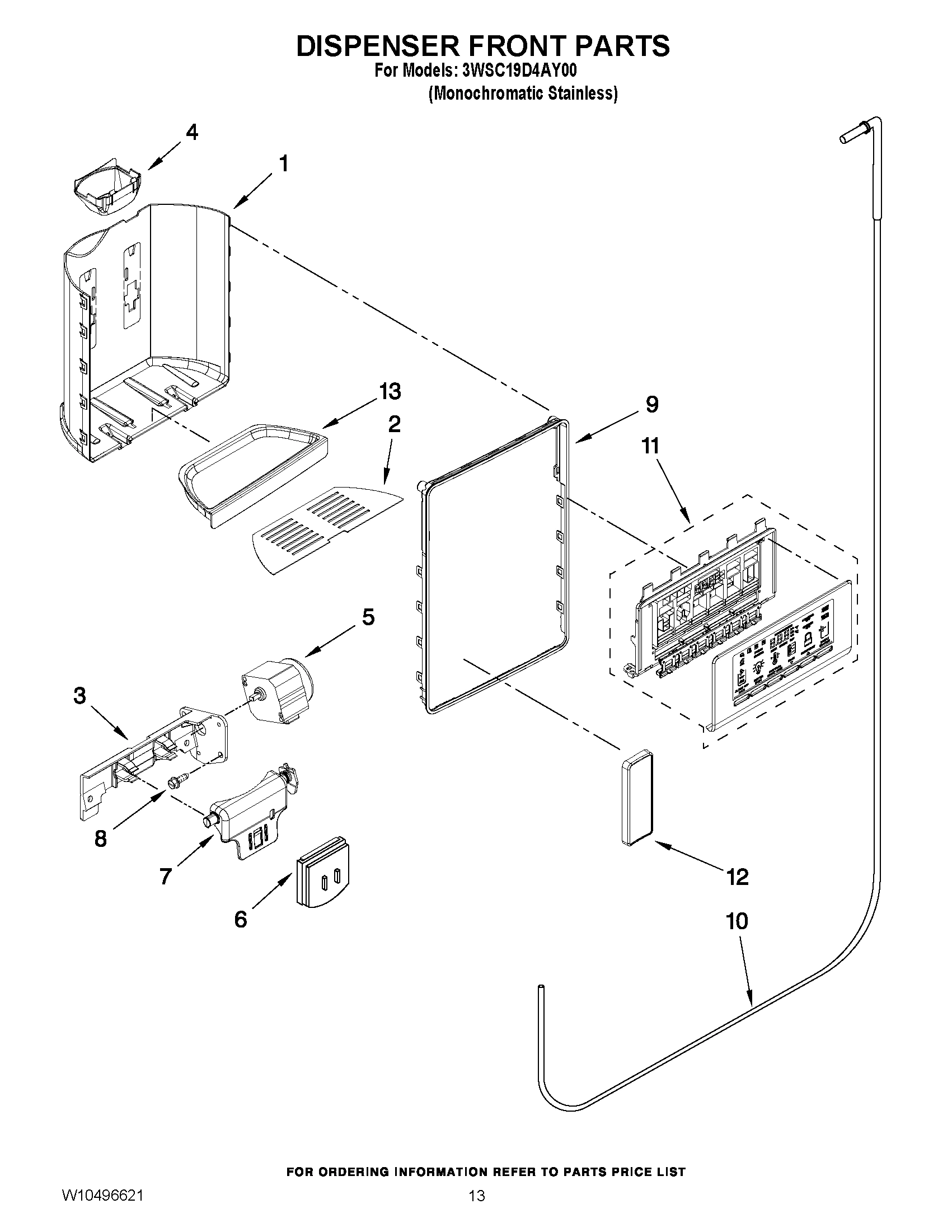 08 - DISPENSER FRONT PARTS