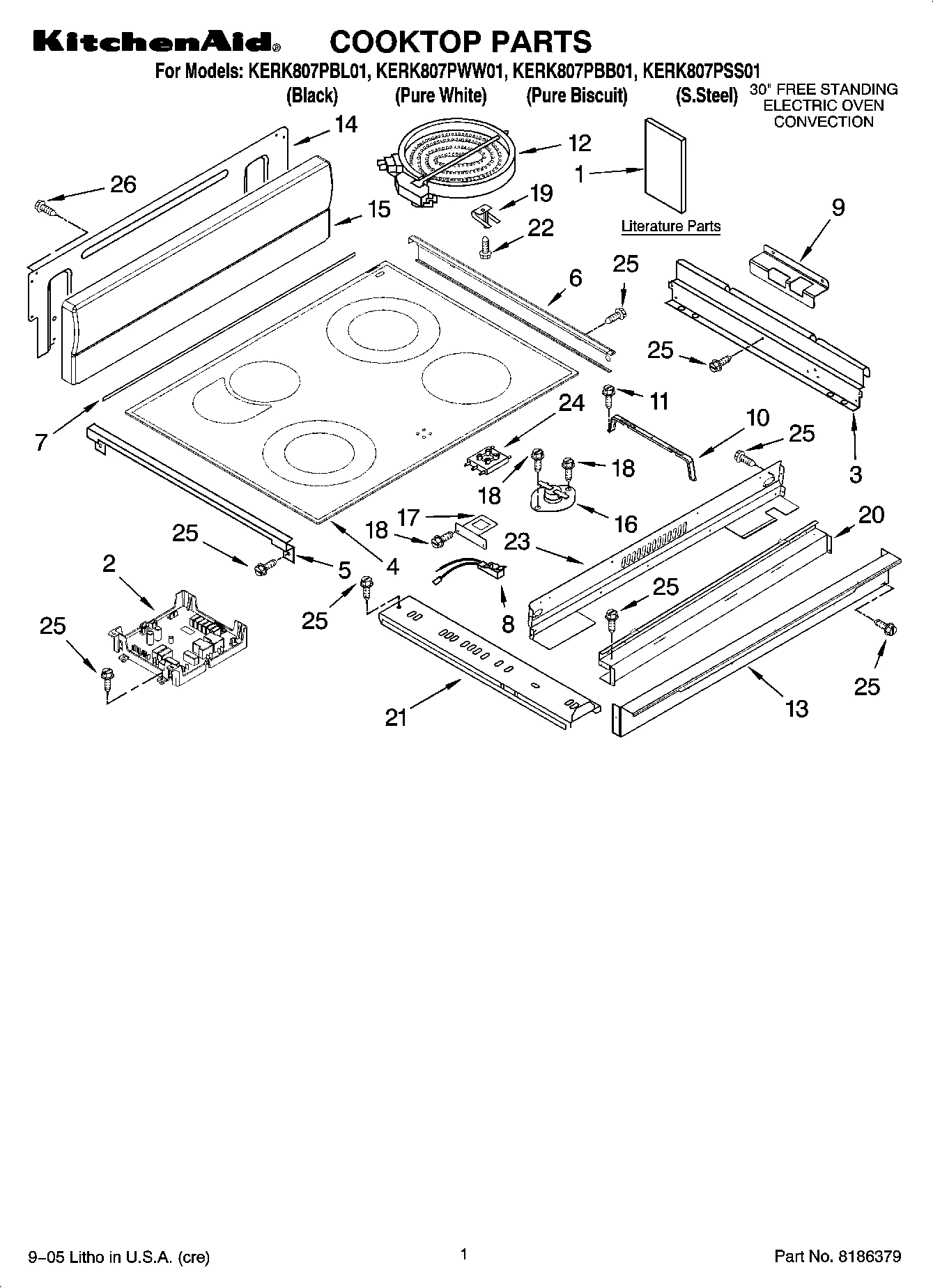 01 - COOKTOP PARTS