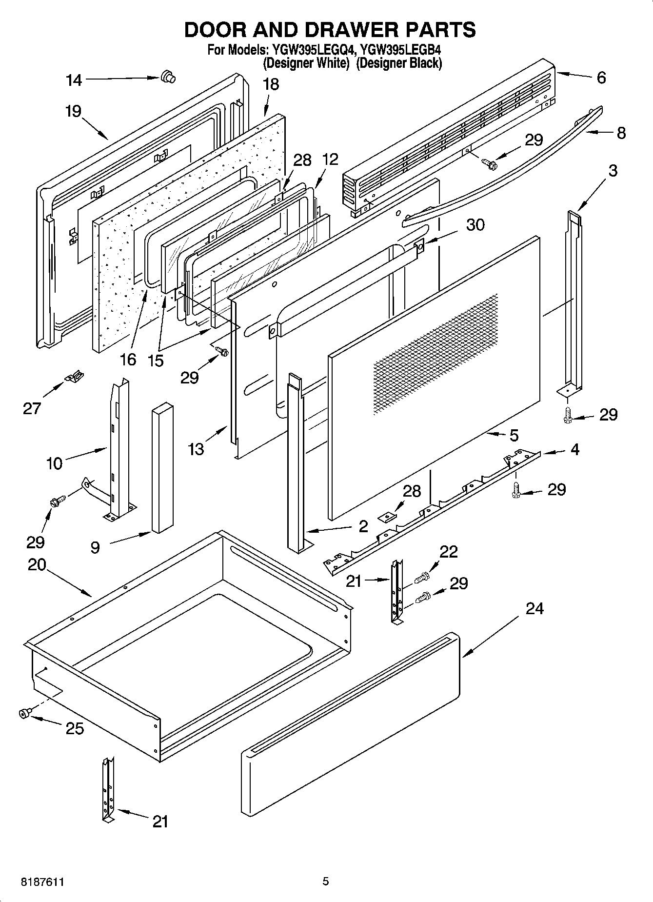 05 - DOOR AND DRAWER PARTS
