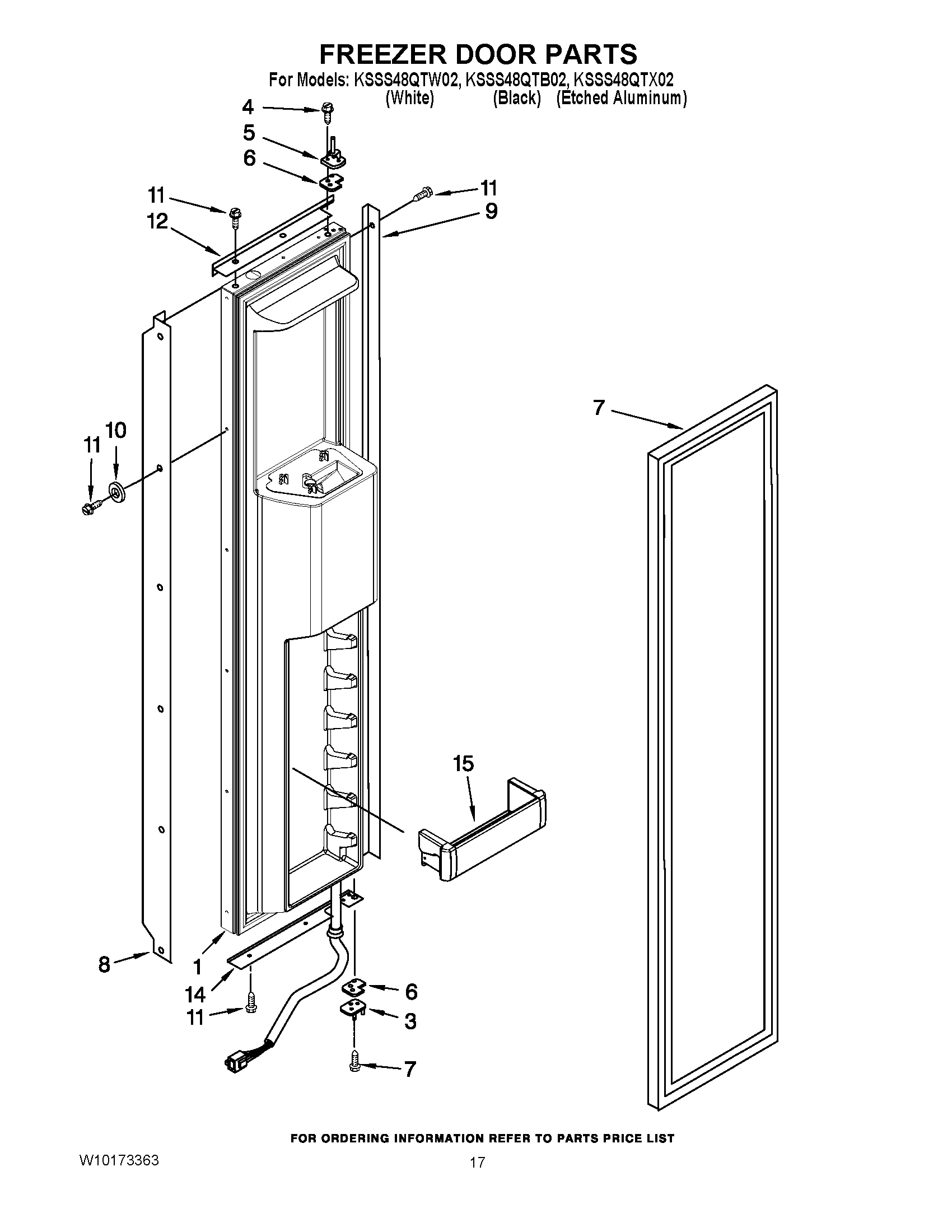 11 - FREEZER DOOR PARTS