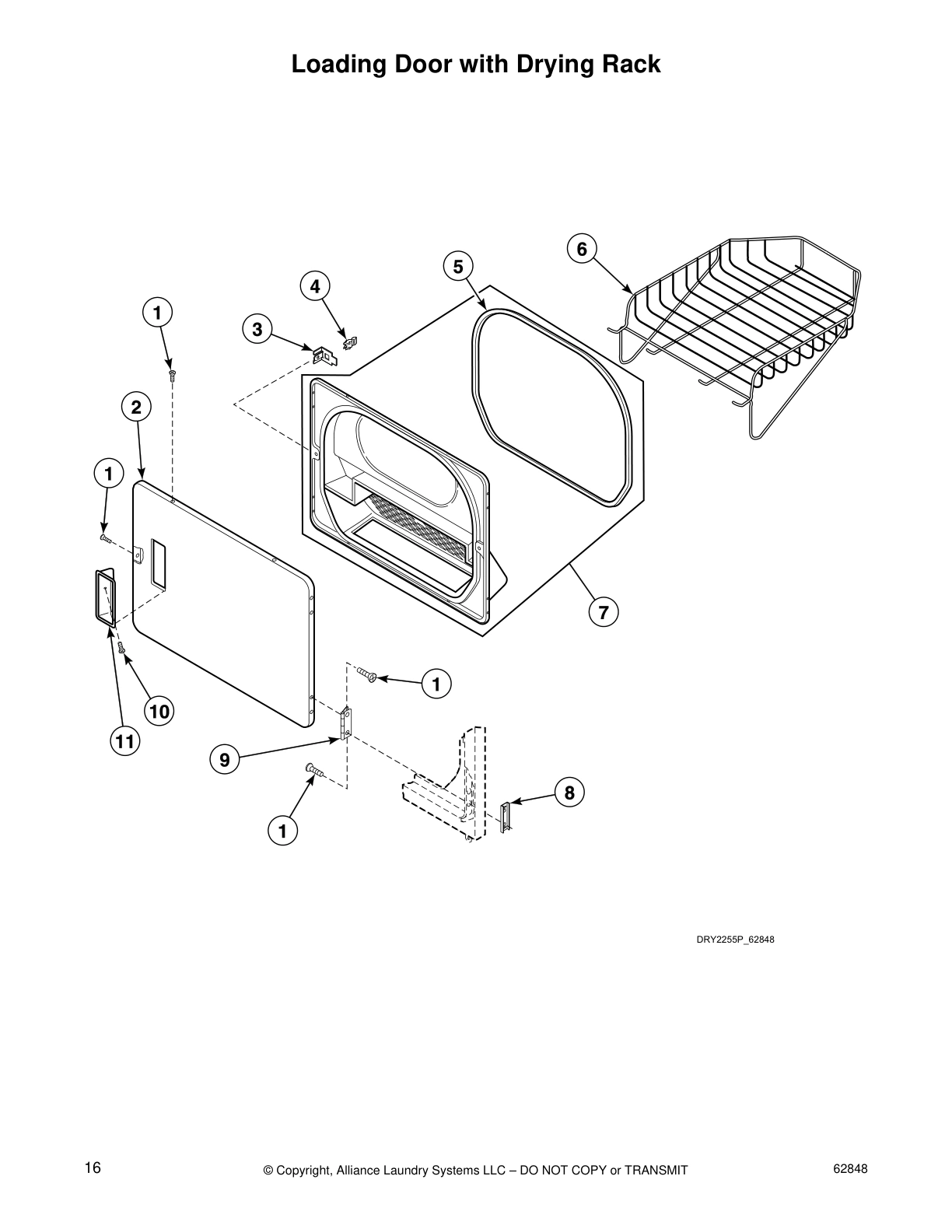 Loading Door with Drying Rack