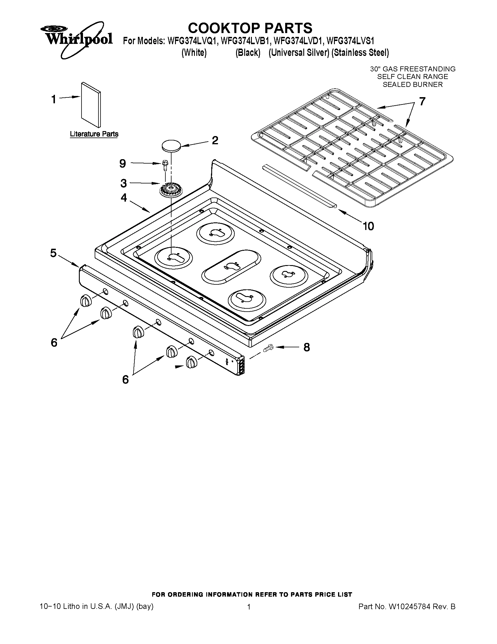 01 - COOKTOP PARTS