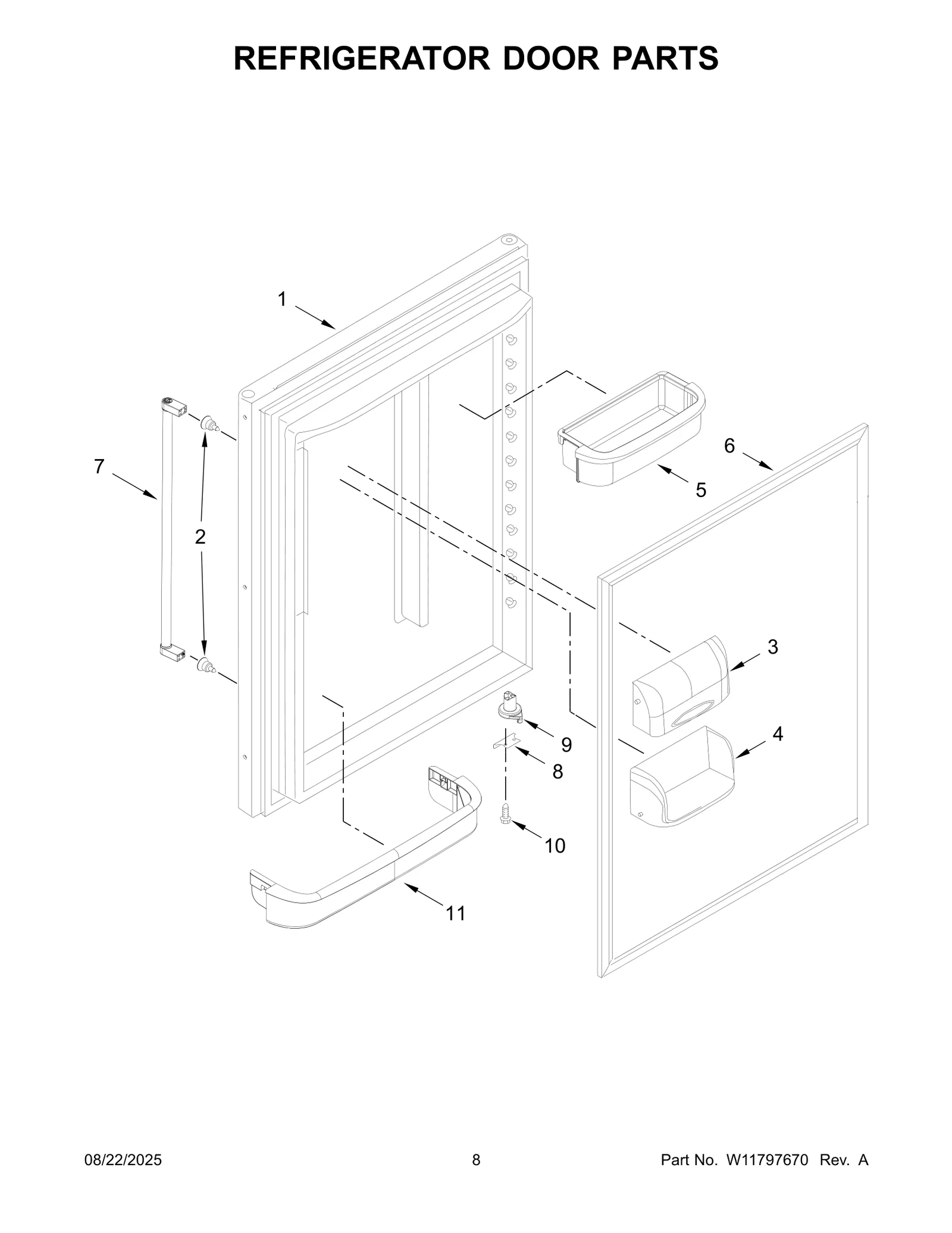 REFRIGERATOR DOOR PARTS