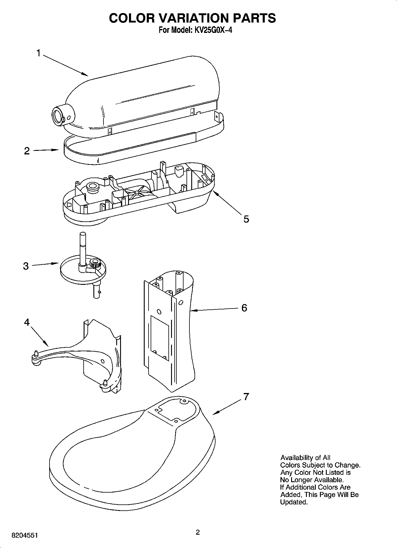 01 - COLOR VARIATION PARTS