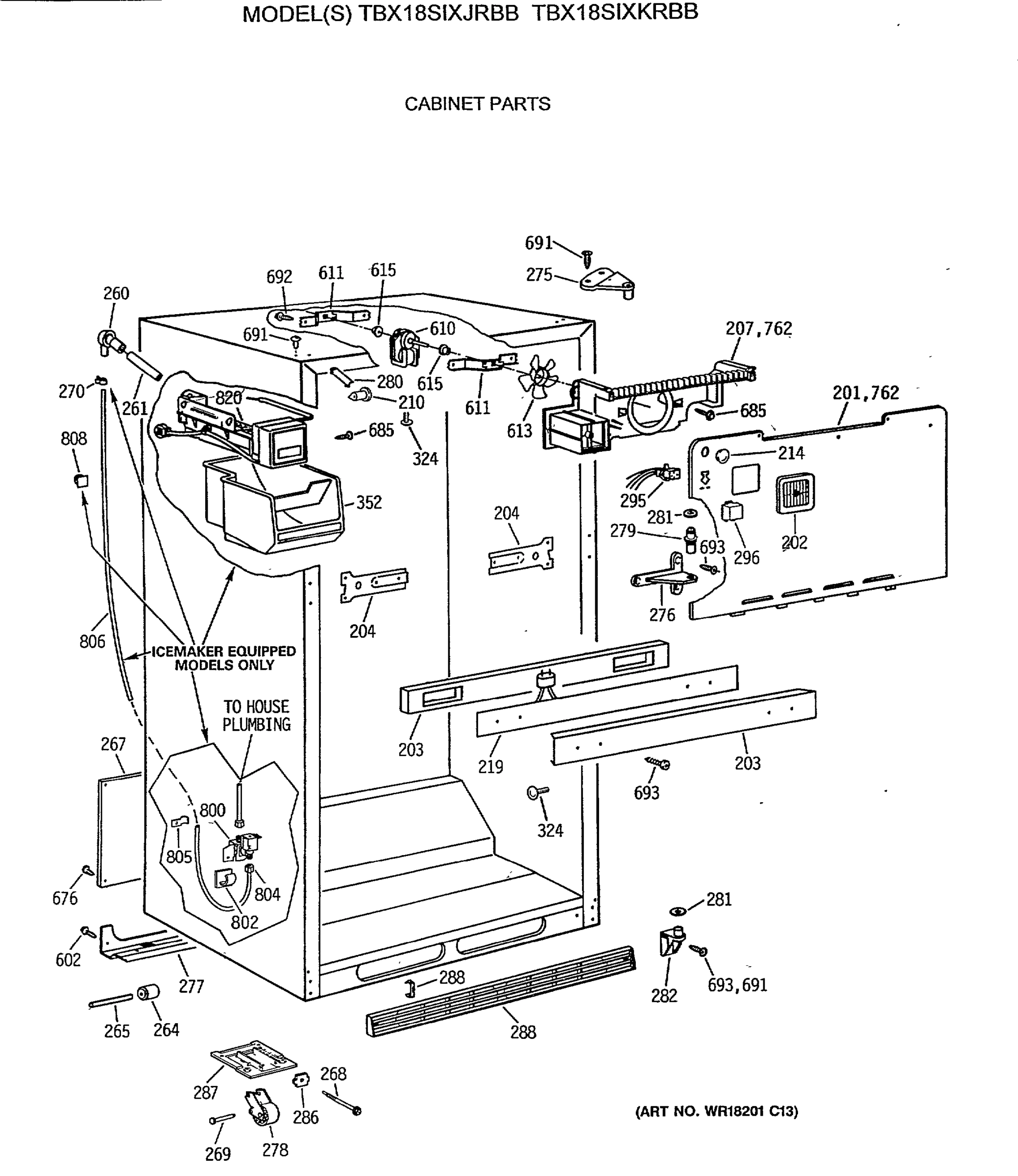 CABINET PARTS