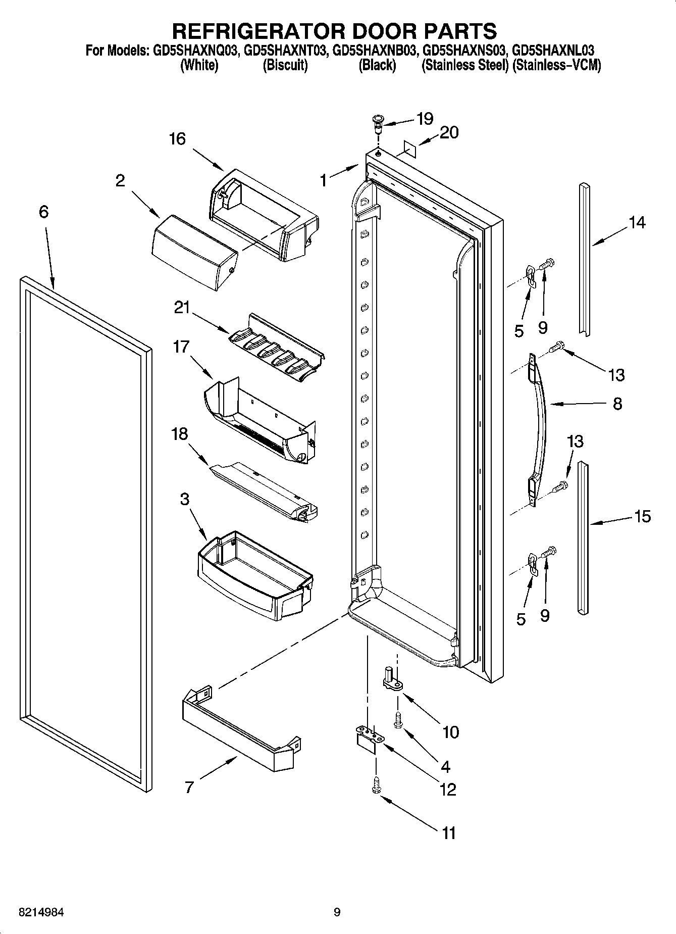 06 - REFRIGERATOR DOOR PARTS