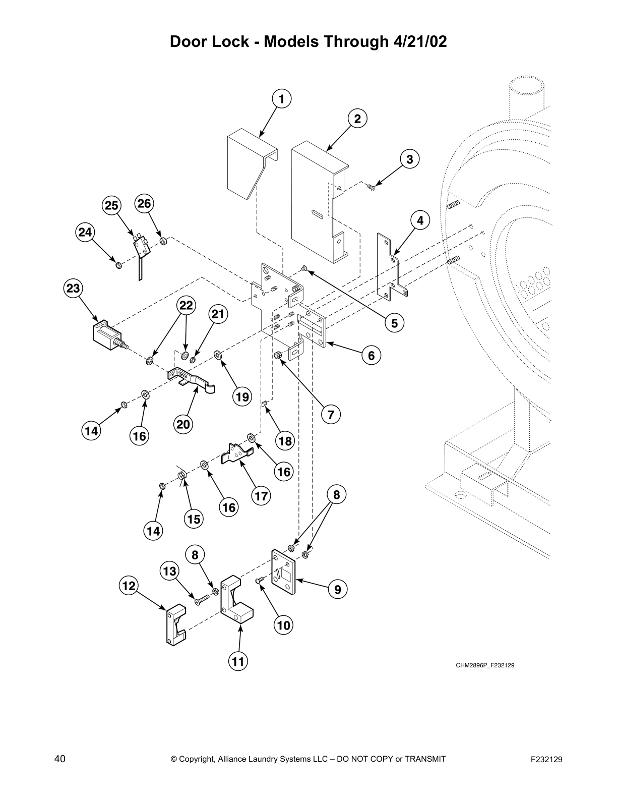 Door Lock - Models Through 4/21/02