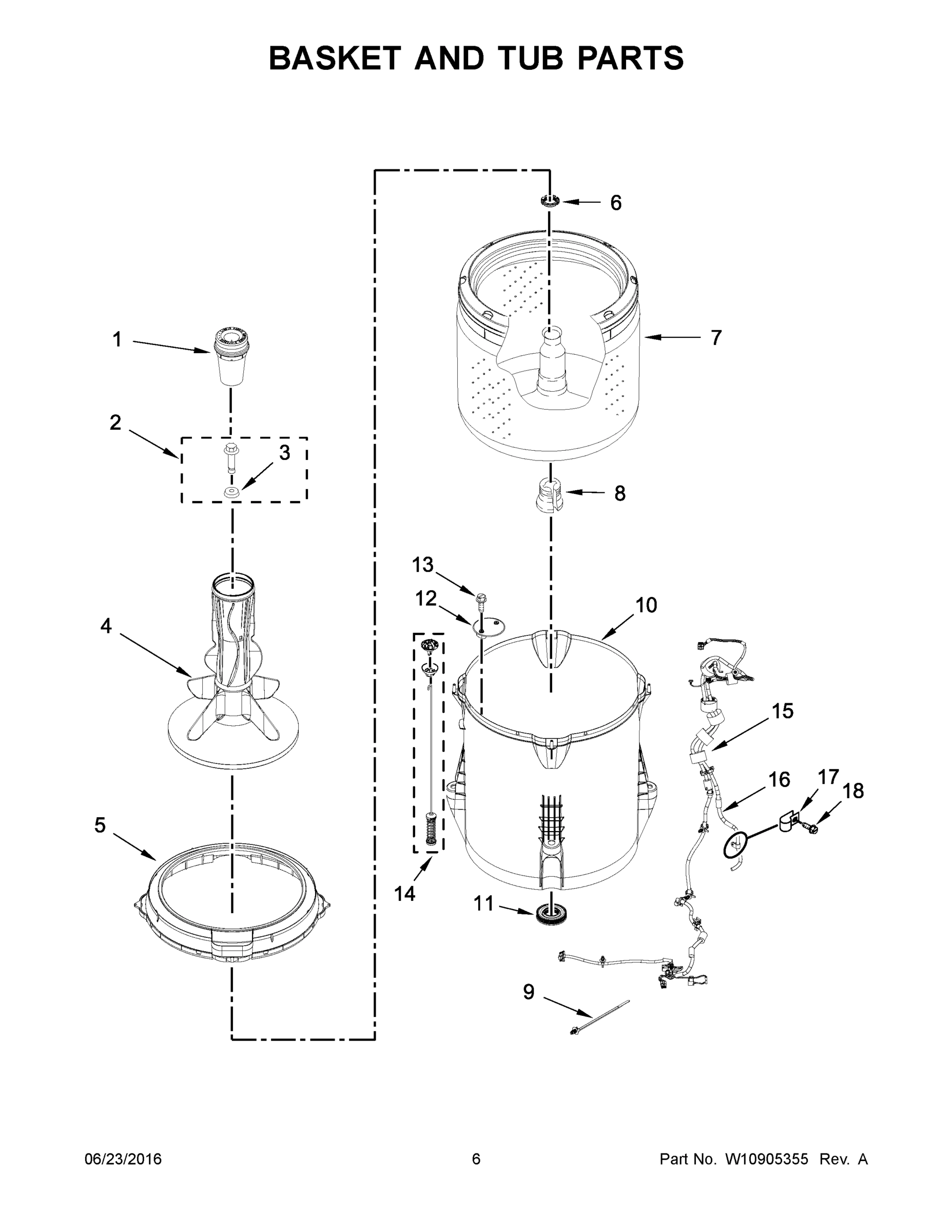 04 - BASKET AND TUB PARTS