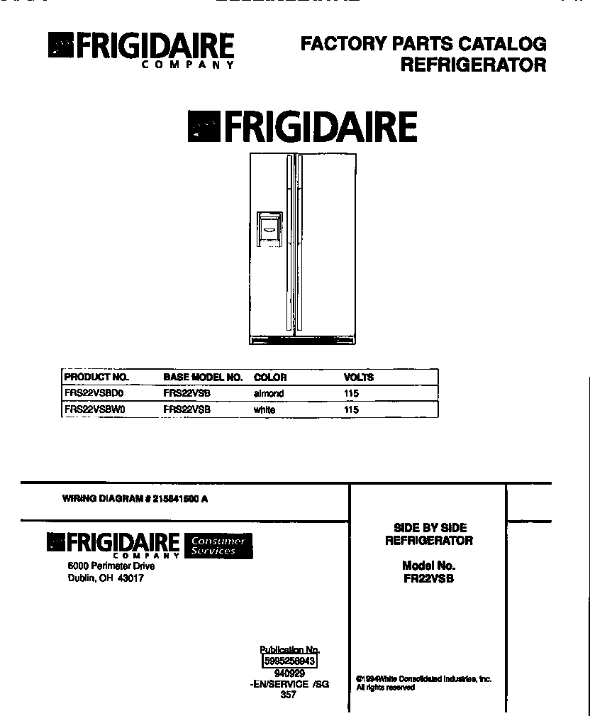01 - SIDE BY SIDE REFRIGERATOR