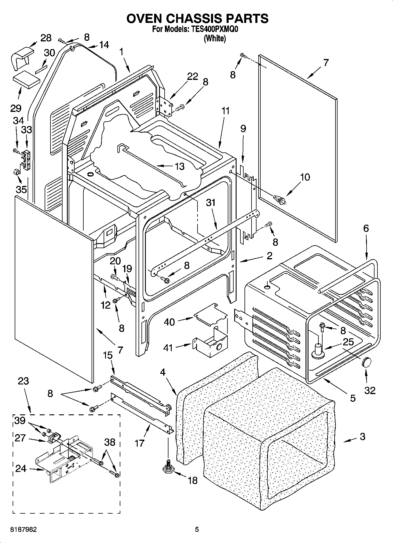 04 - OVEN CHASSIS PARTS