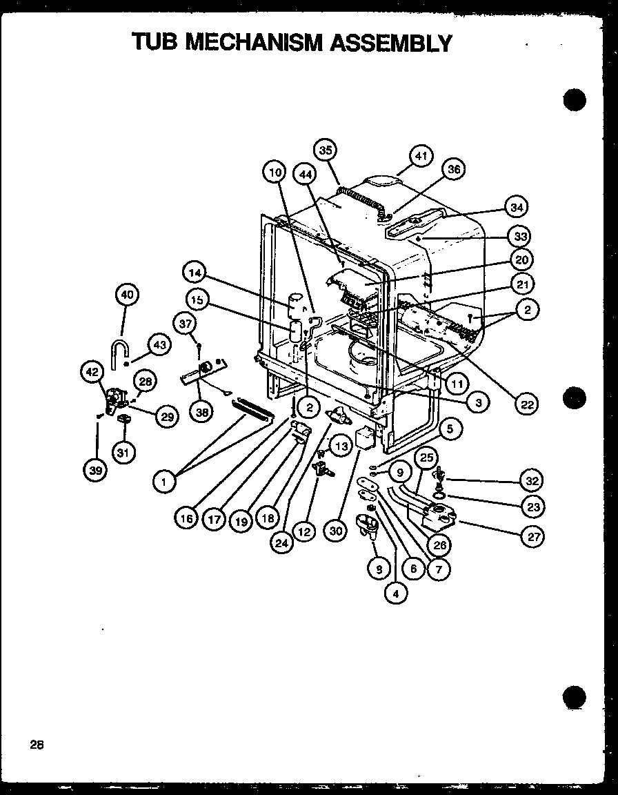08 - TUB MECHANISM ASSY