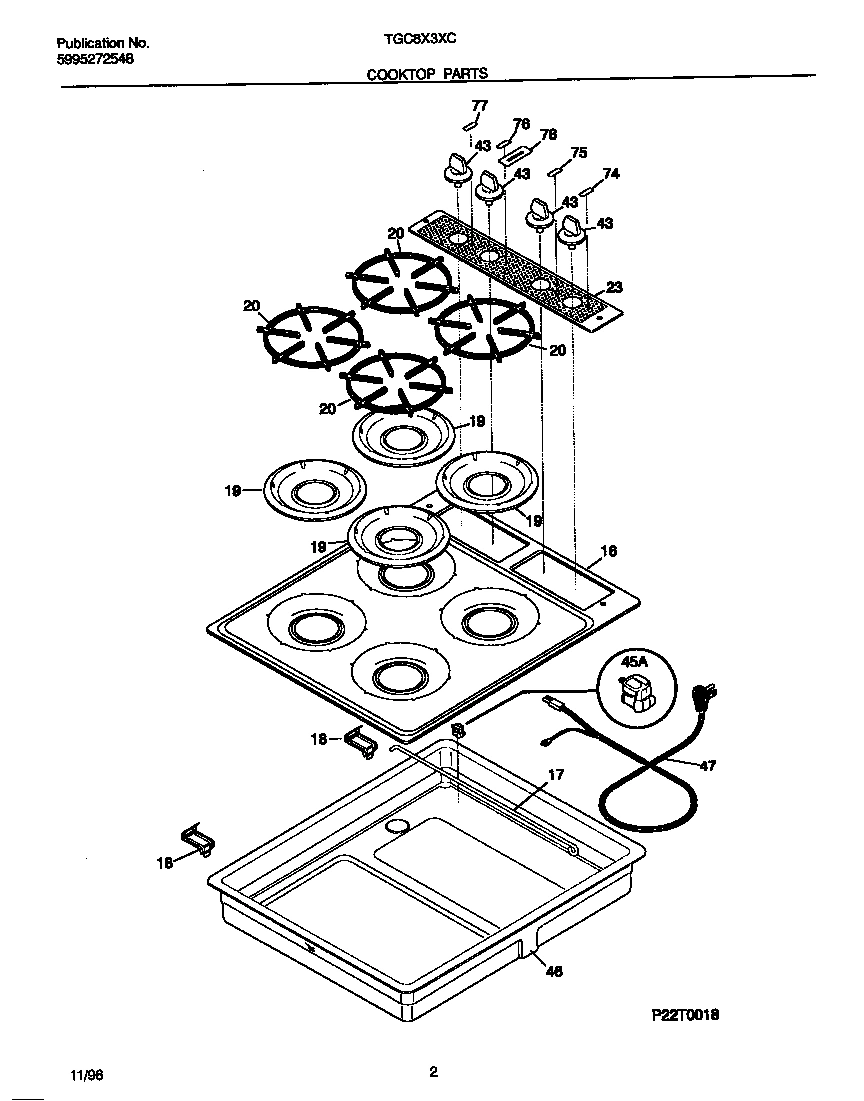 02 - COOKTOP PARTS