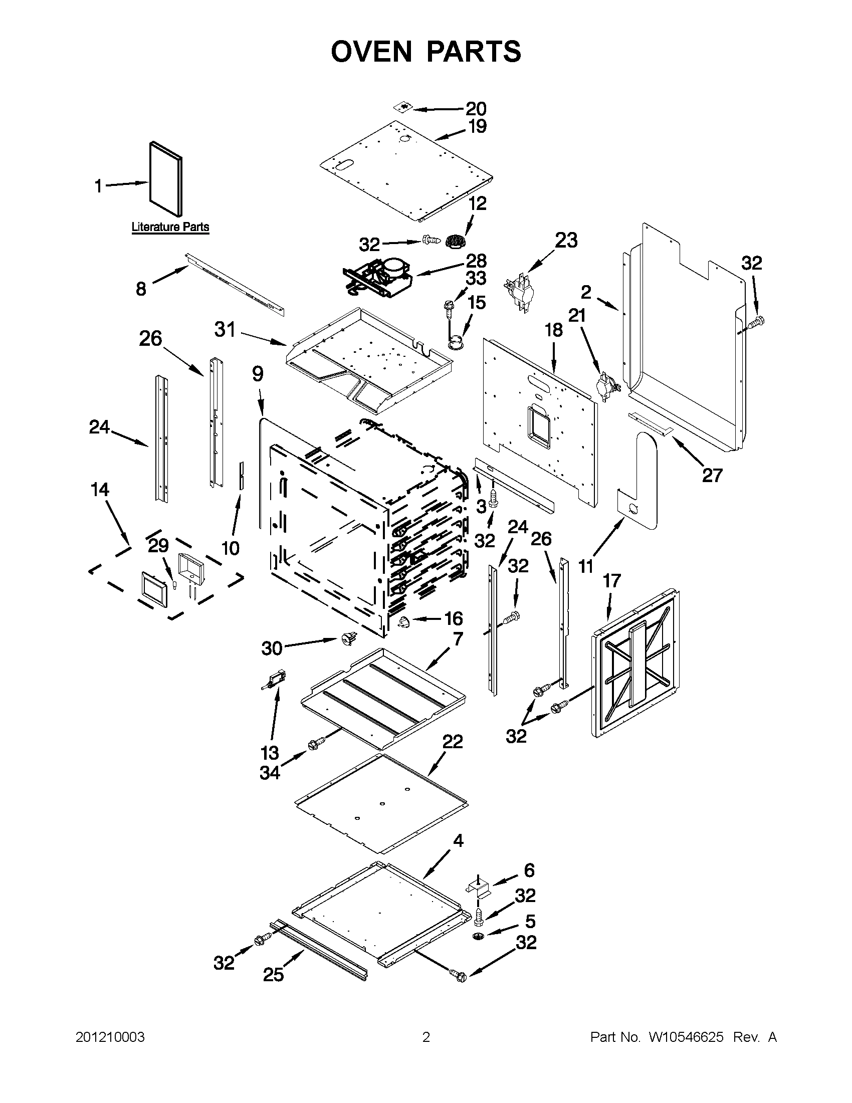 01 - OVEN PARTS