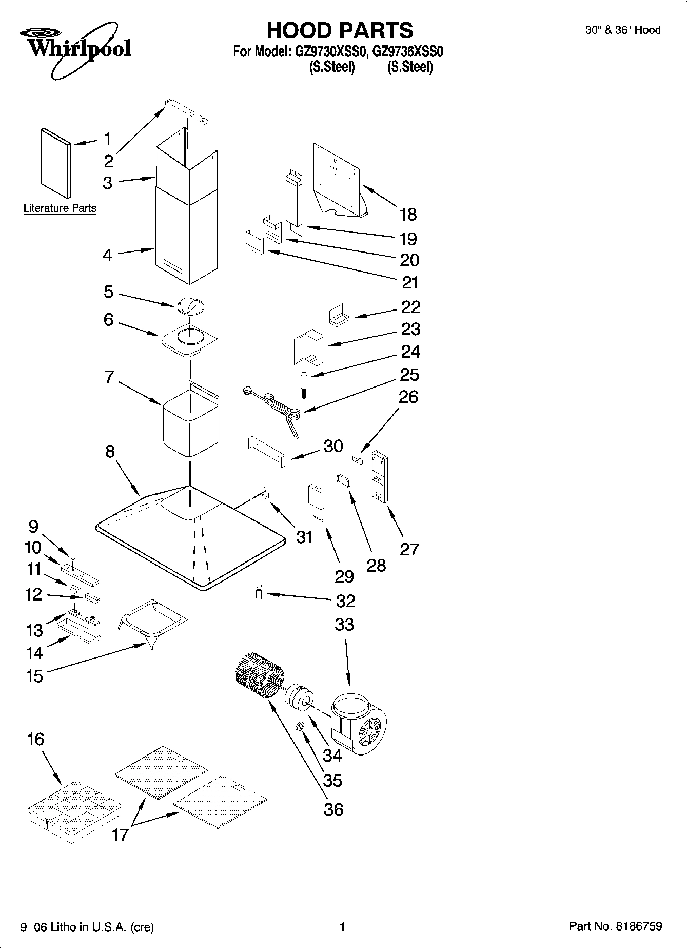 01 - HOOD PARTS