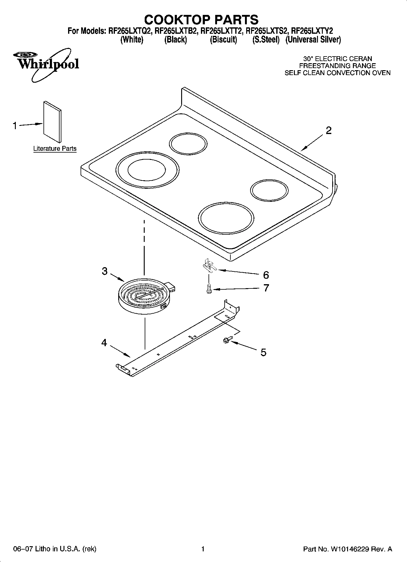 01 - COOKTOP PARTS
