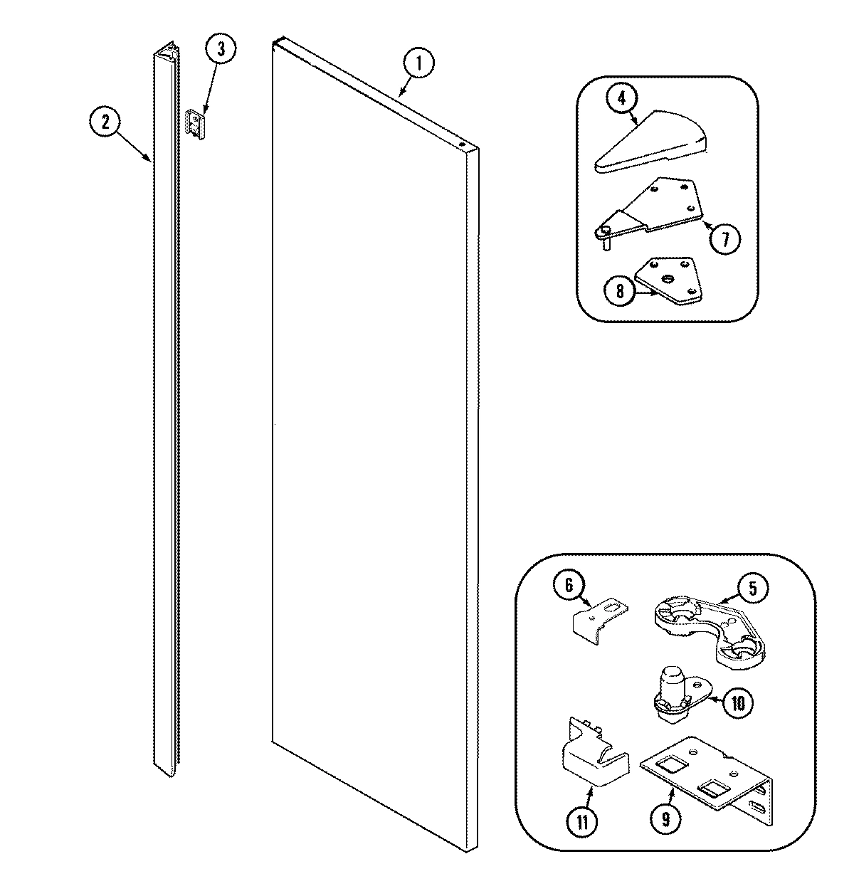 08 - FRESH FOOD OUTER DOOR (JSD2789DES)