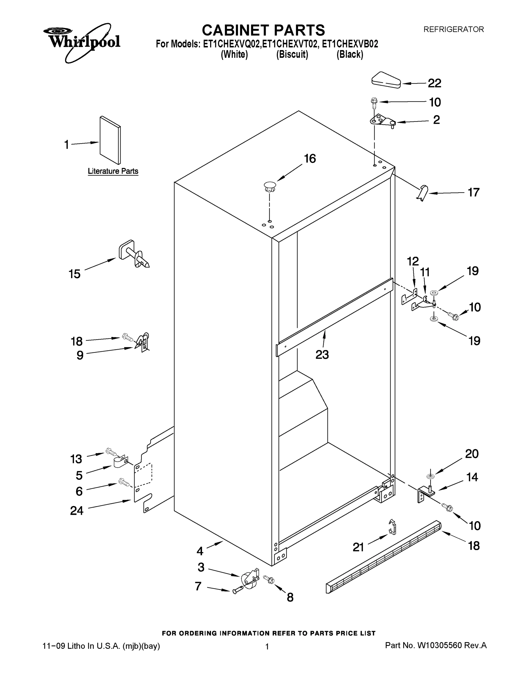 01 - CABINET PARTS