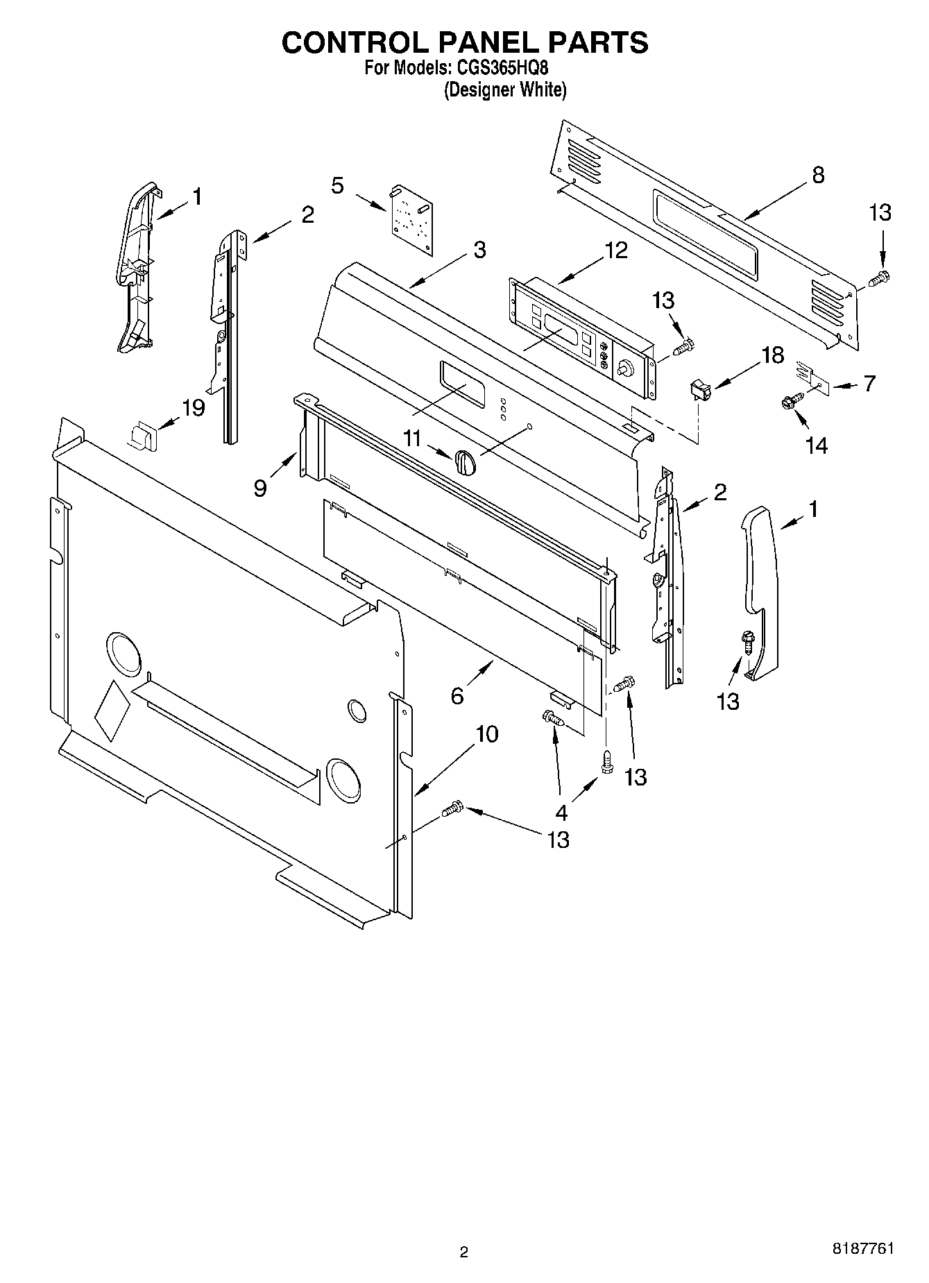 02 - CONTROL PANEL PARTS