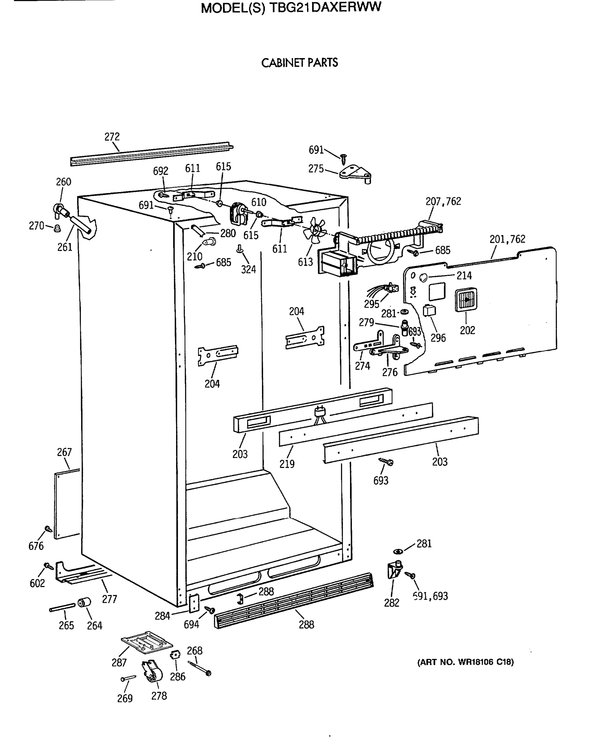 CABINET PARTS