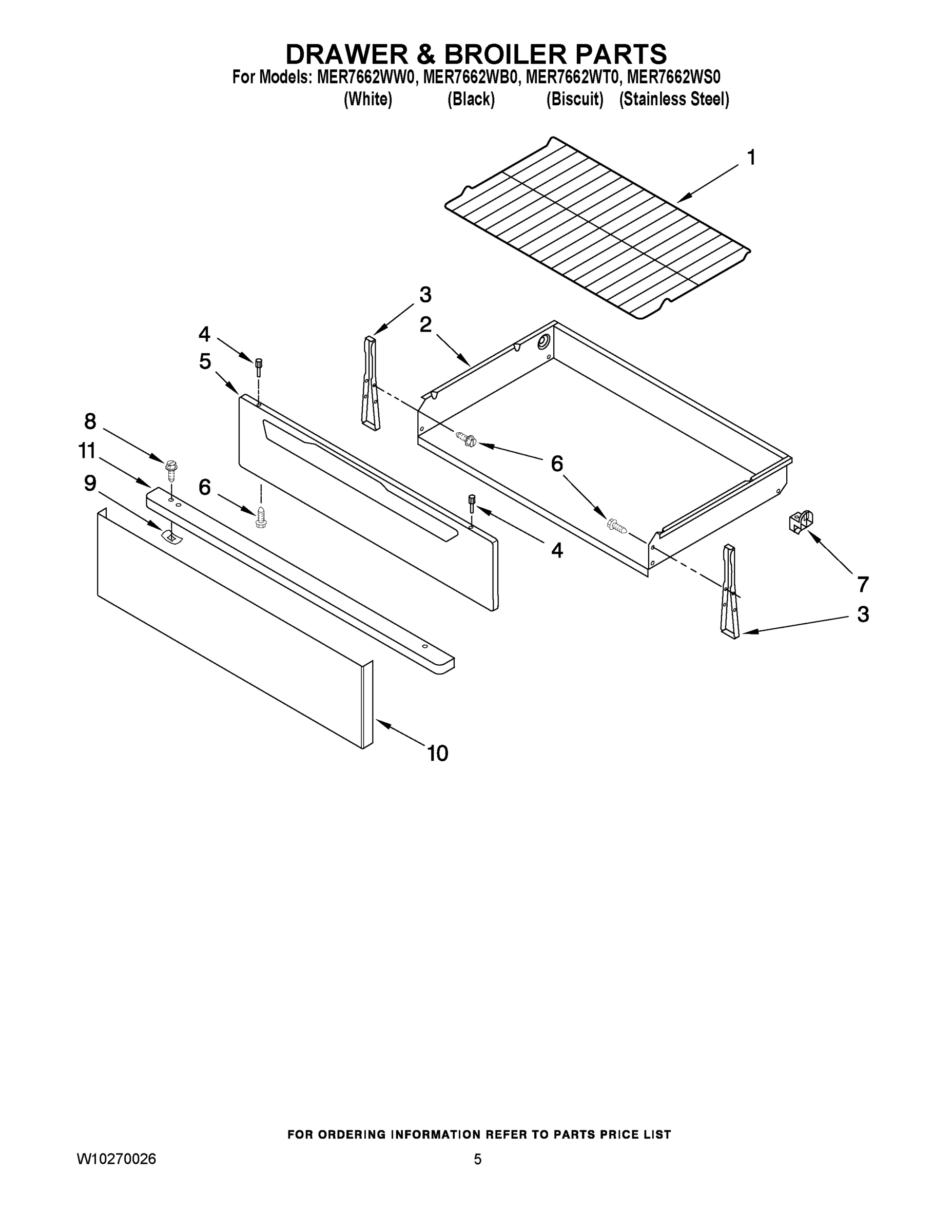 04 - DRAWER & BROILER PARTS