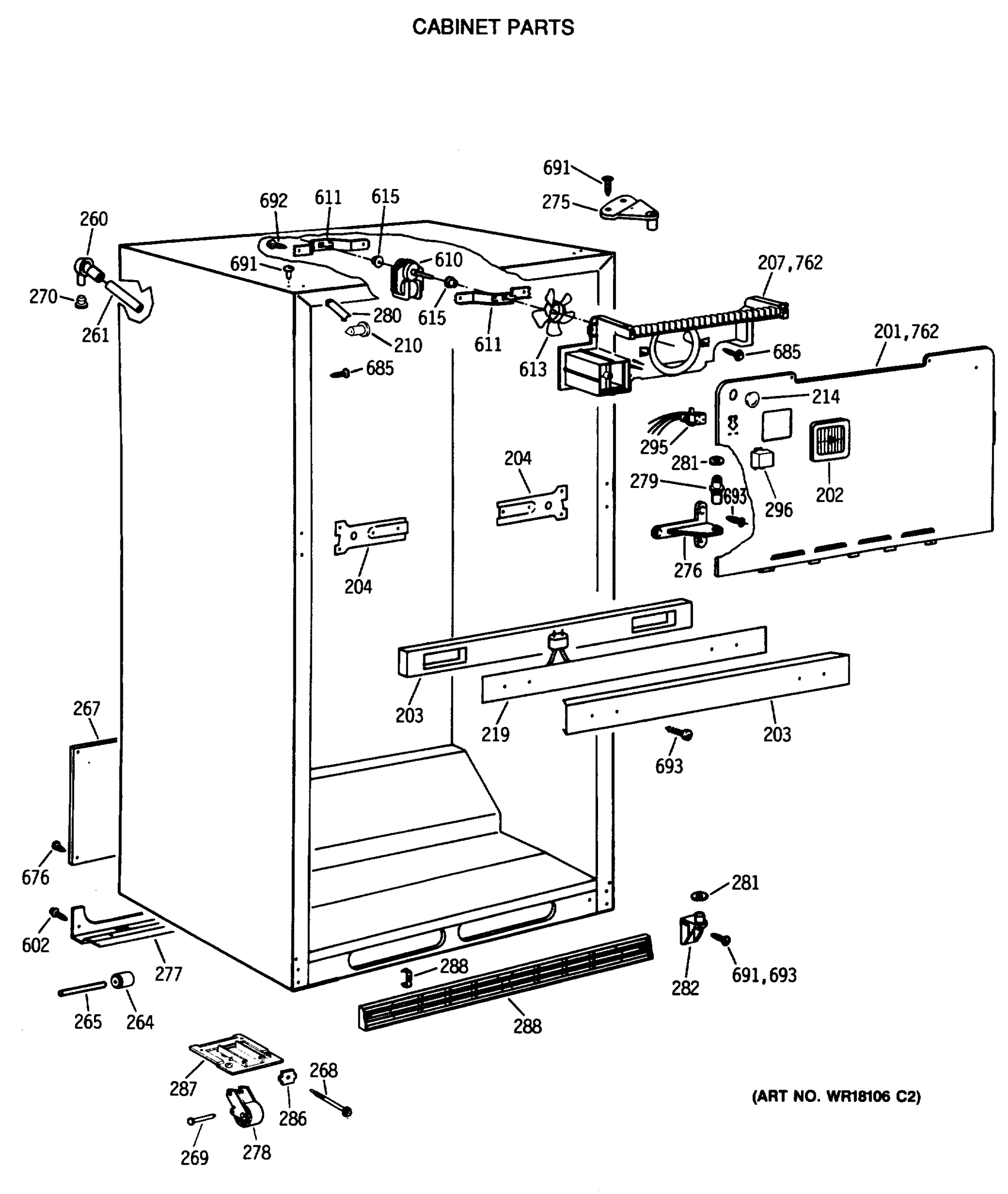 CABINET PARTS